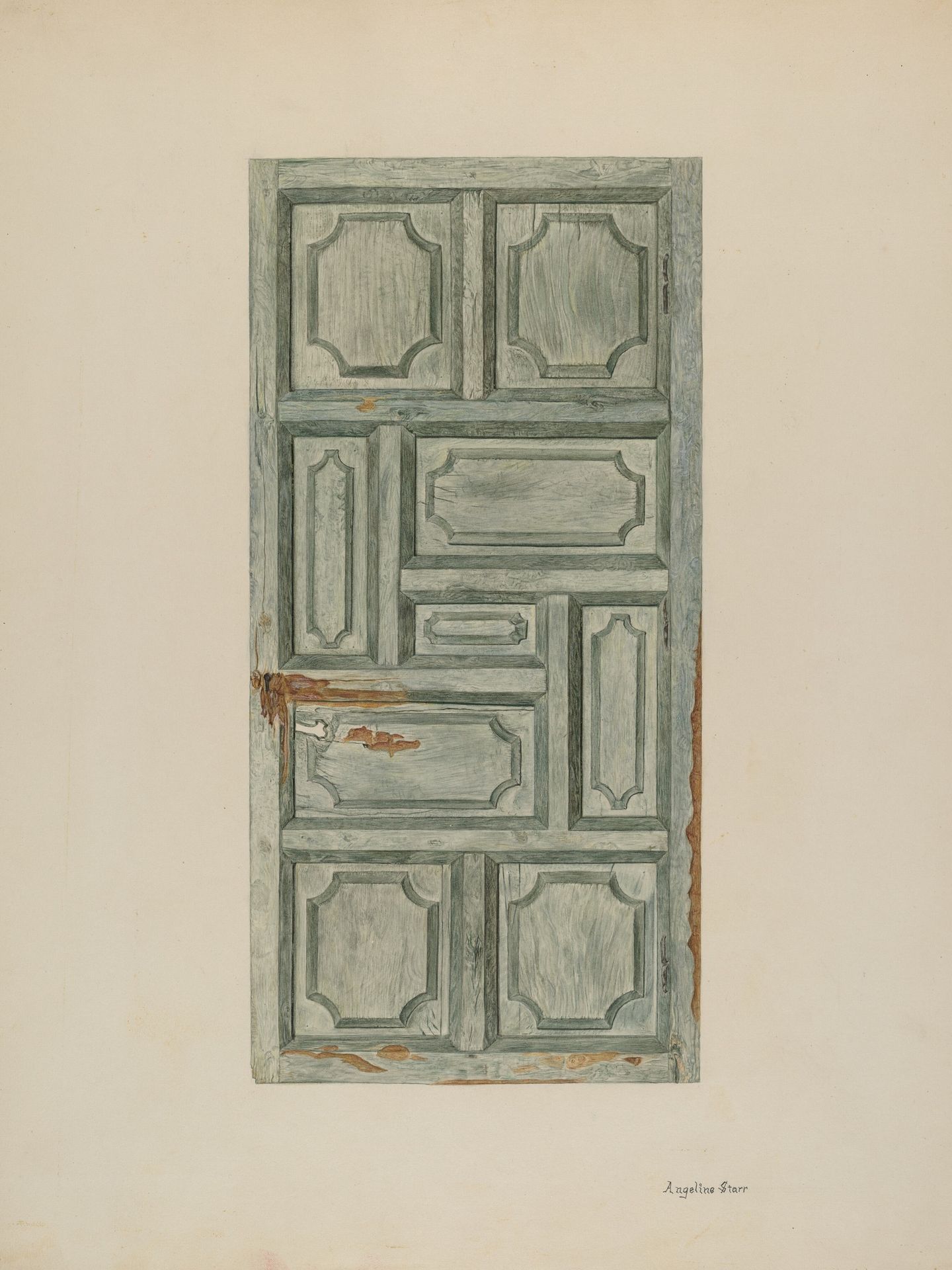 Panel Door by Angeline Starr