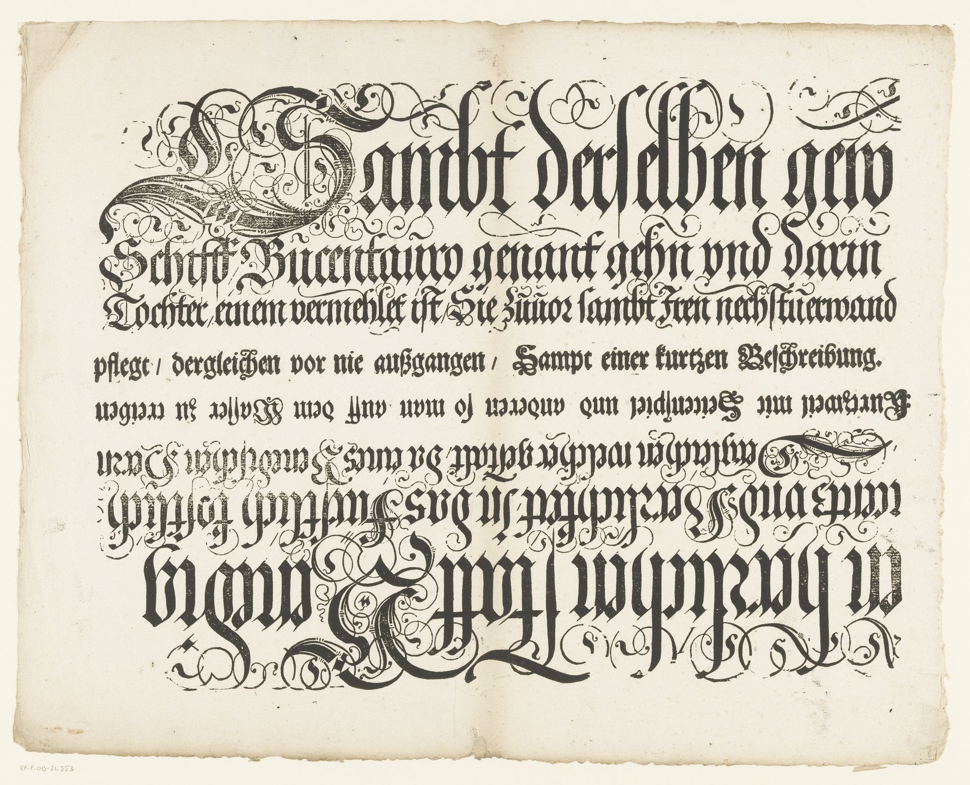 Titel van de Festa della Sensa (derde en vierde gedeelte) by Jost Amman