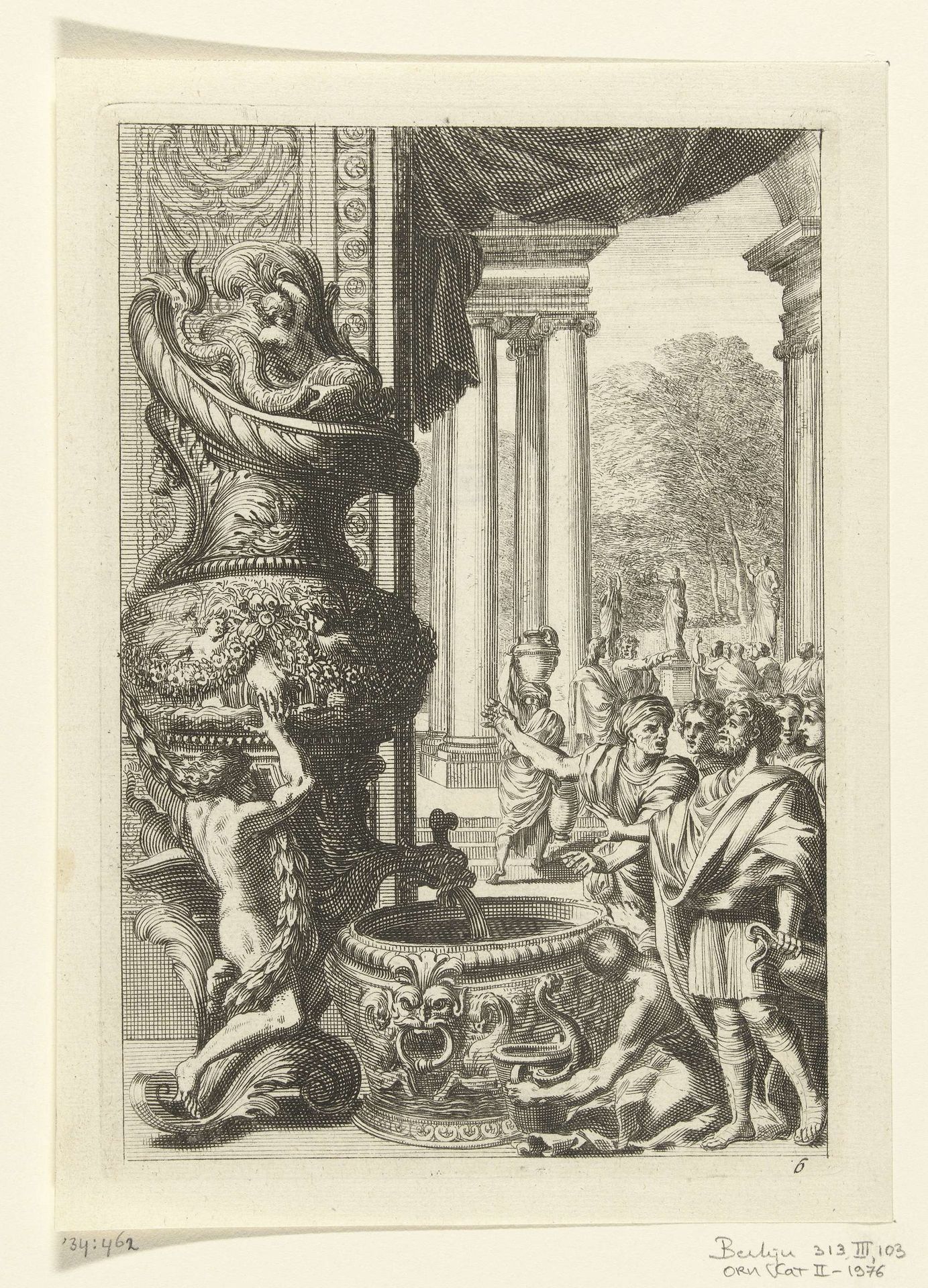 Fontein naar rechts gekeerd by Jean Lepautre