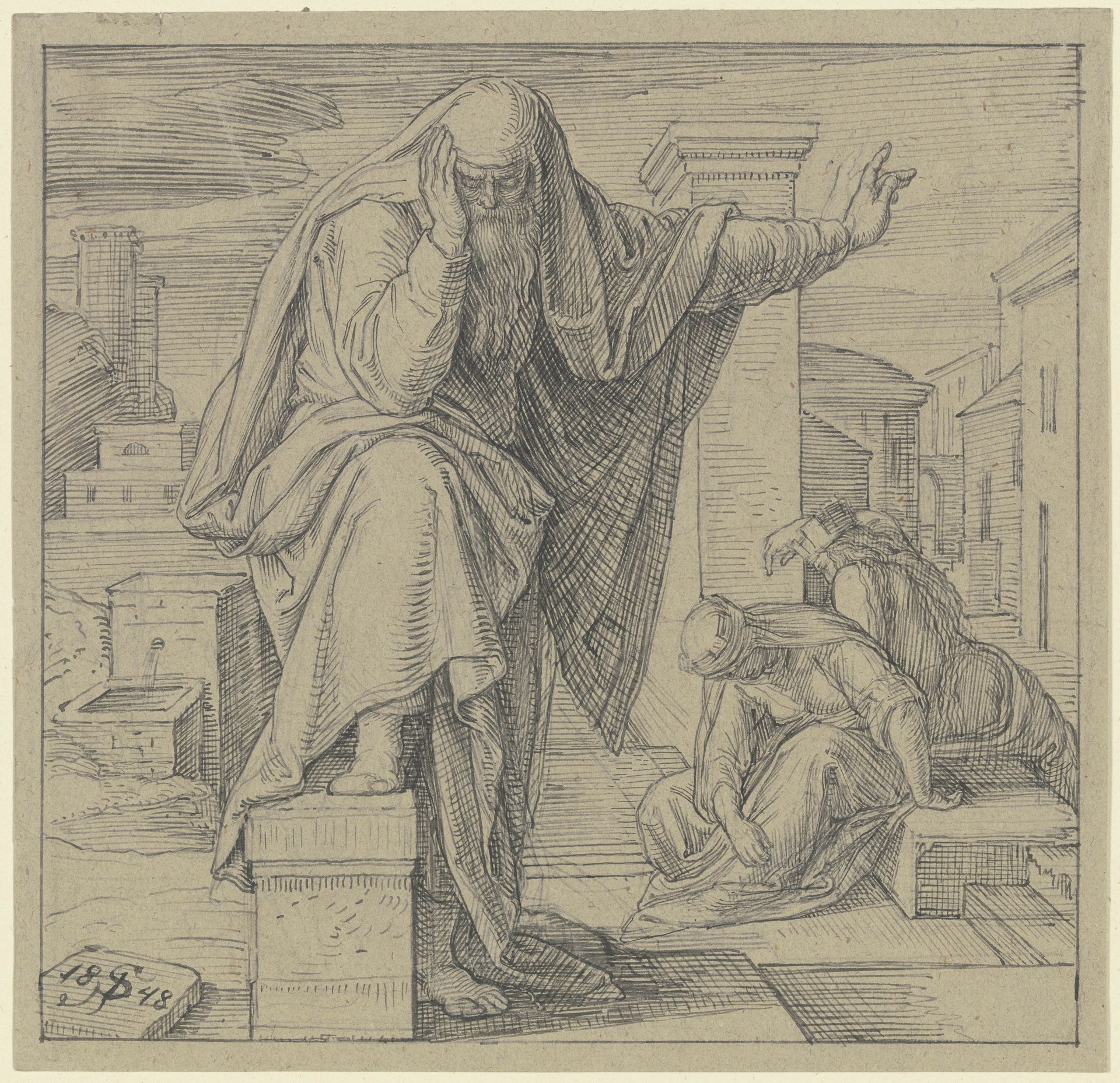 Jeremias Klage by Julius Schnorr von Carolsfeld