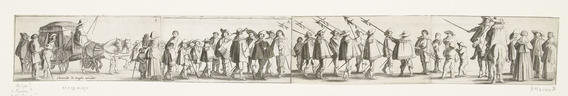 Rijtoer van Willem III door Amsterdam, 1659 by Anonymous