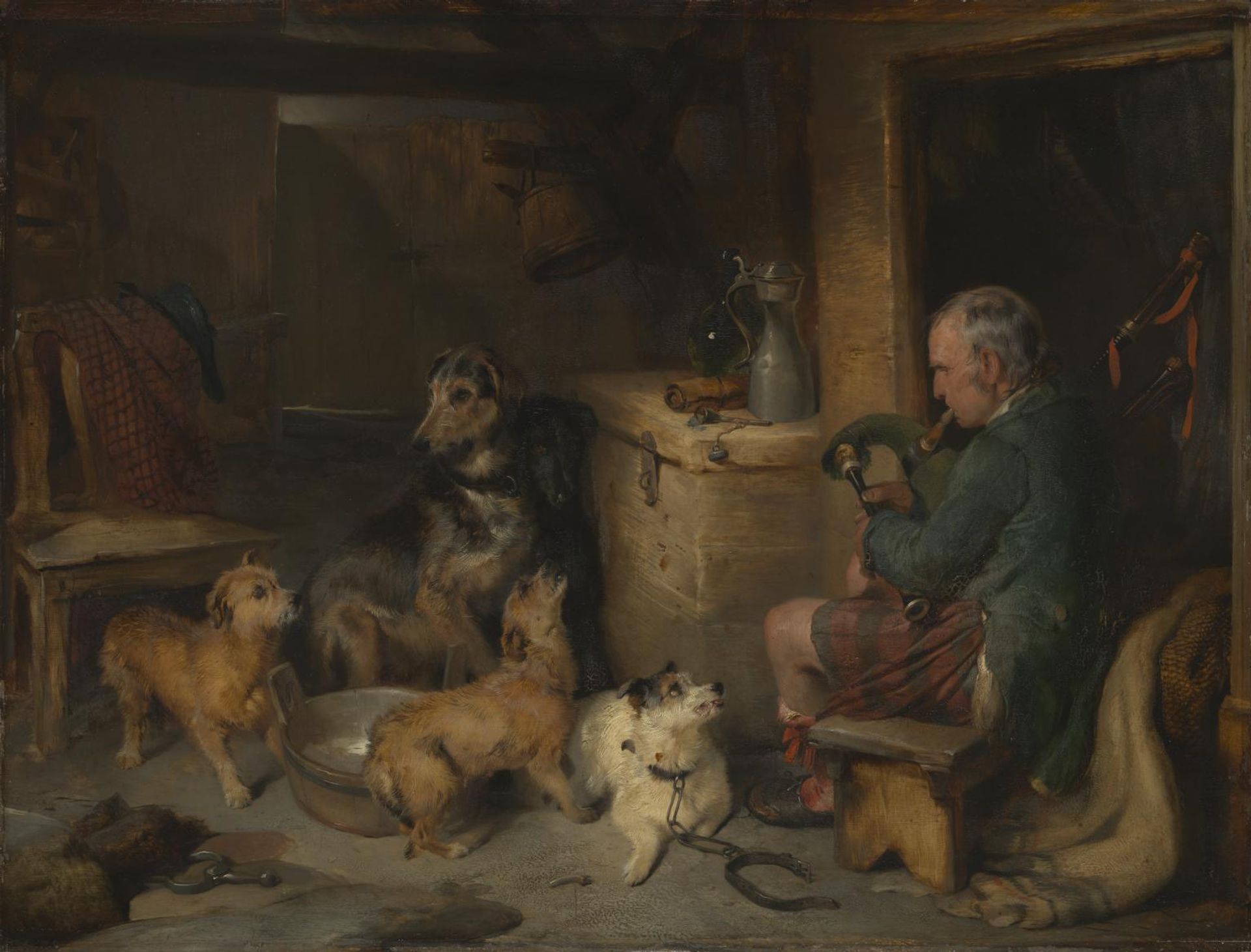Highland Music by  Sir Edwin Henry Landseer