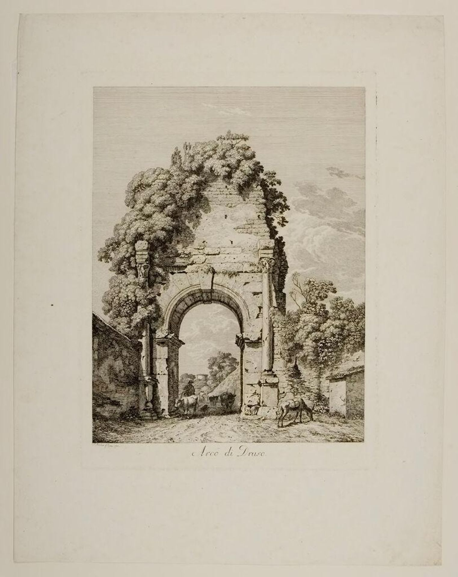 Arco di Druso by Jacob Wilhelm Mechau