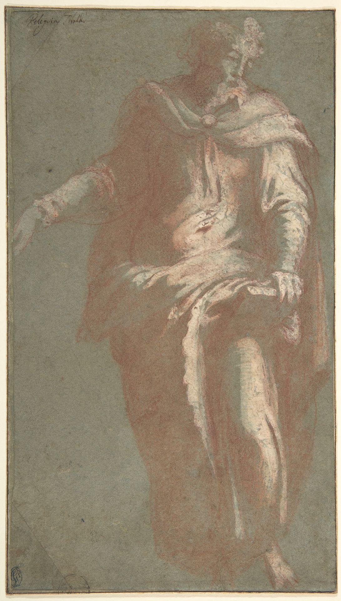 Standing Bearded Man Holding a Book by Anonymous