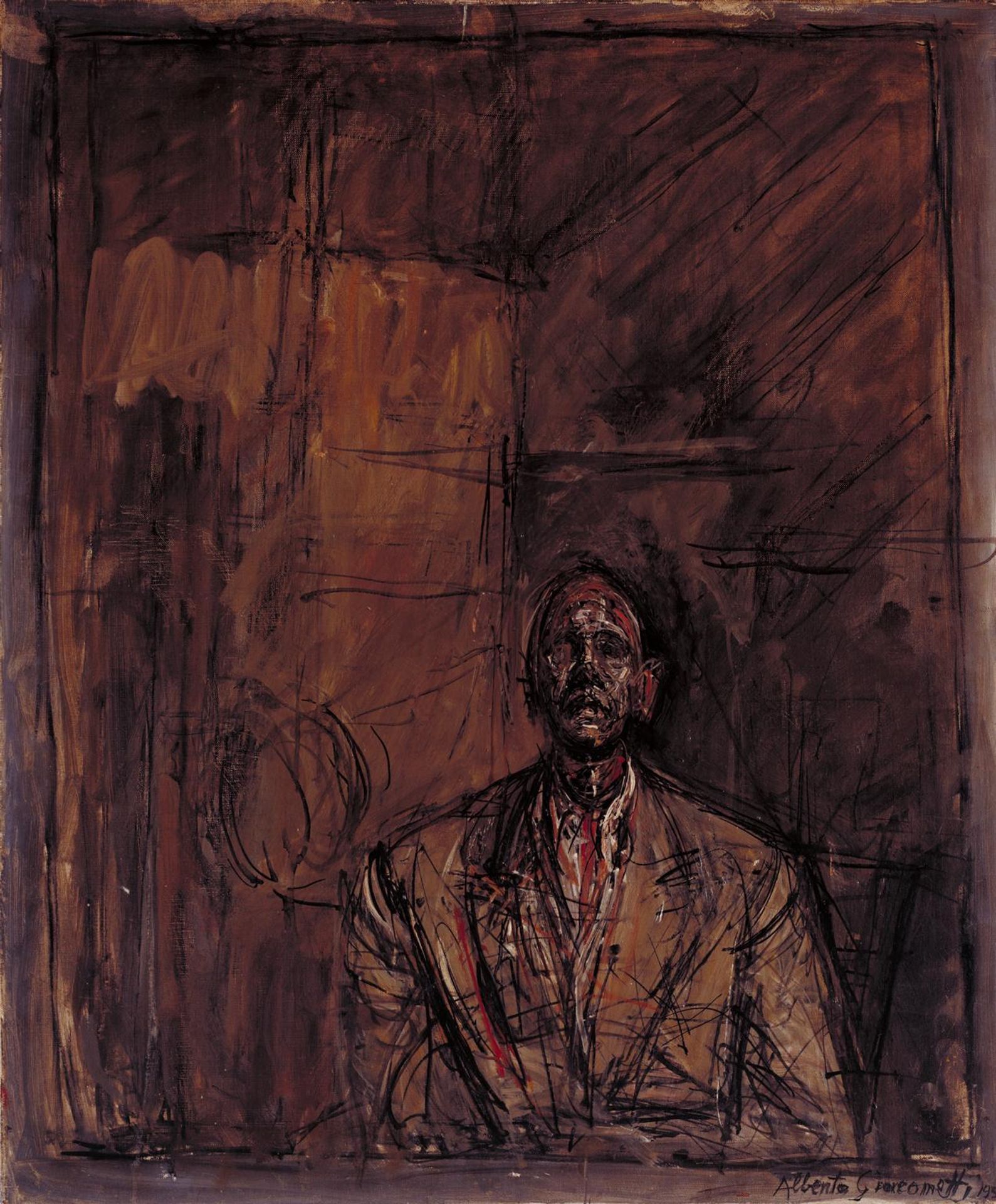 Jean Genet by Alberto Giacometti