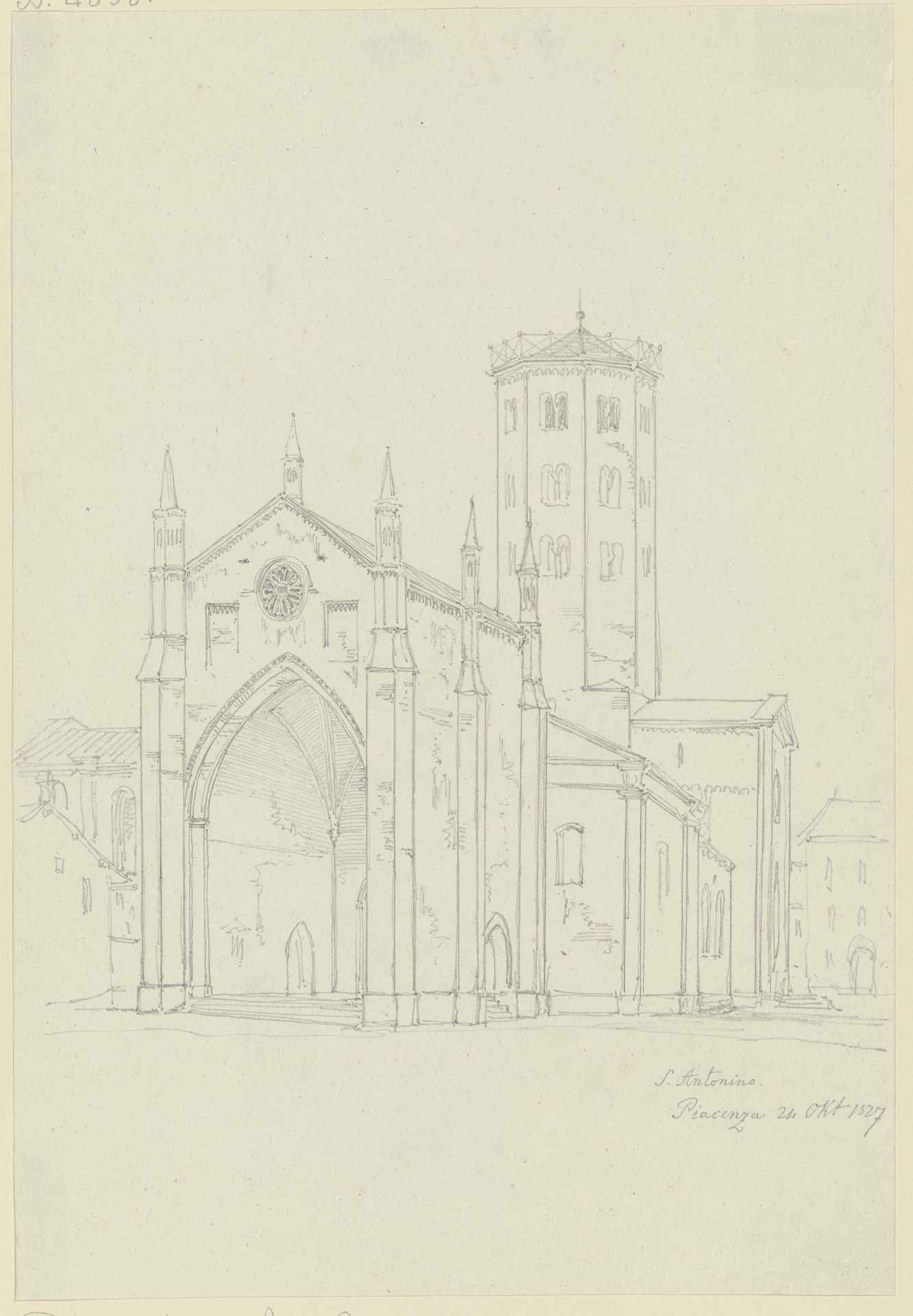 Sant'Antoniono in Piacenza by Friedrich Maximilian Hessemer