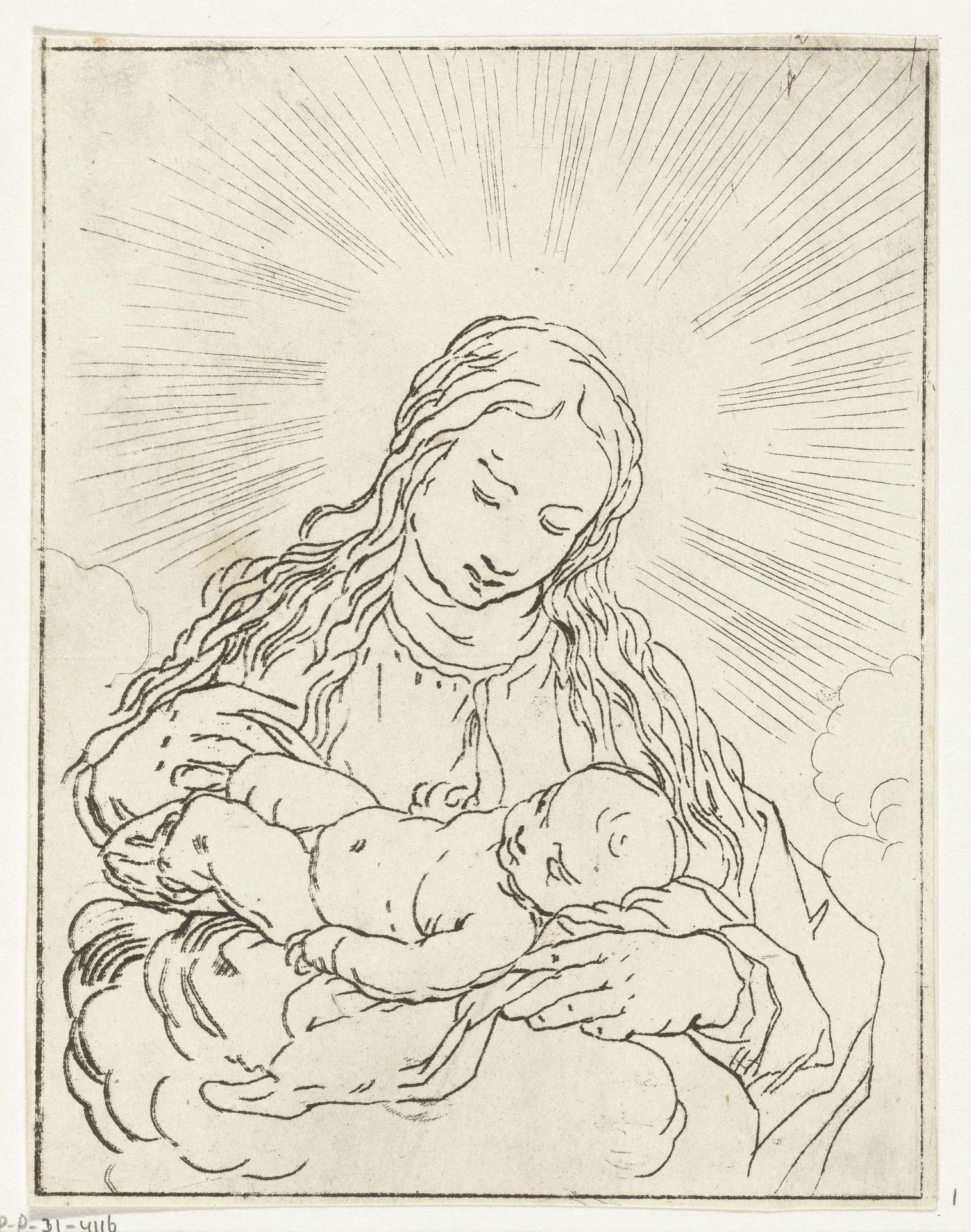 Maria met kind by Anthonie van den Bos