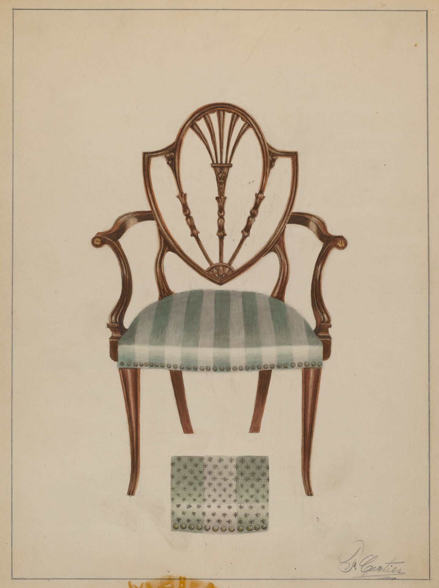 Armchair by Ferdinand Cartier