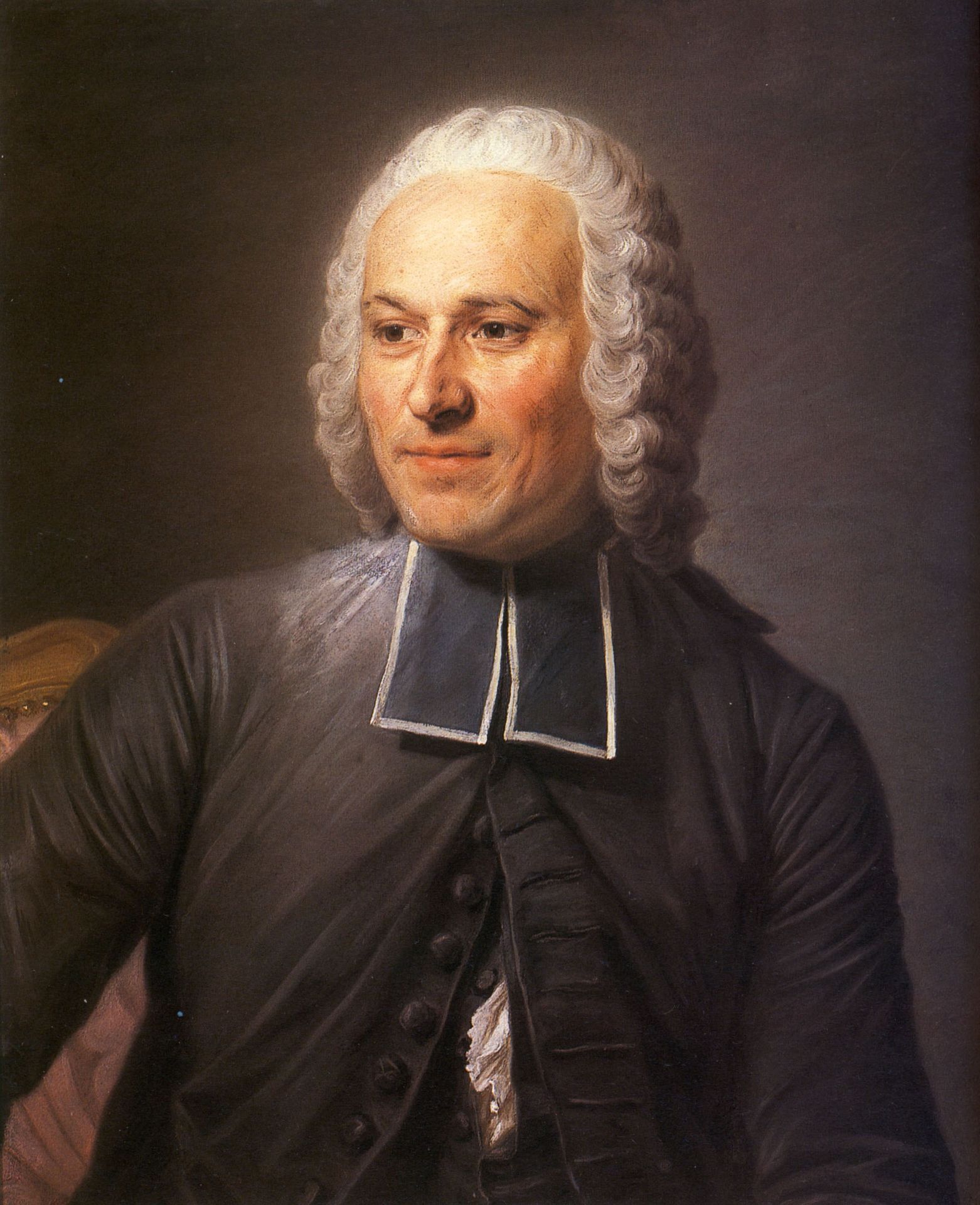 Abbot Jean Antoine Nollet by Maurice Quentin de La Tour