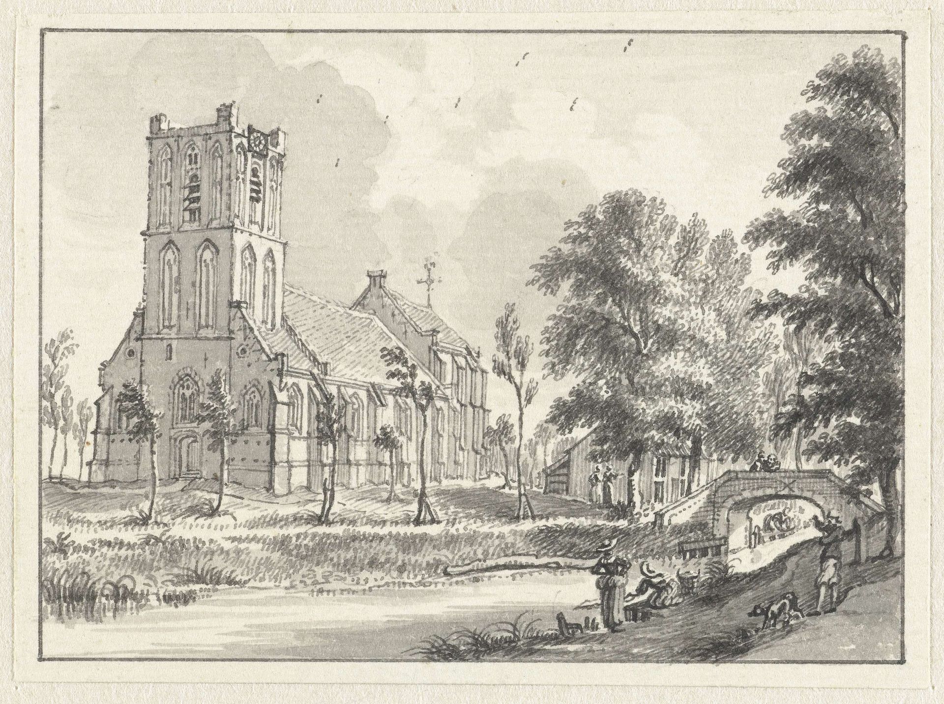 De kerk te Westbroek by Jan de Beijer