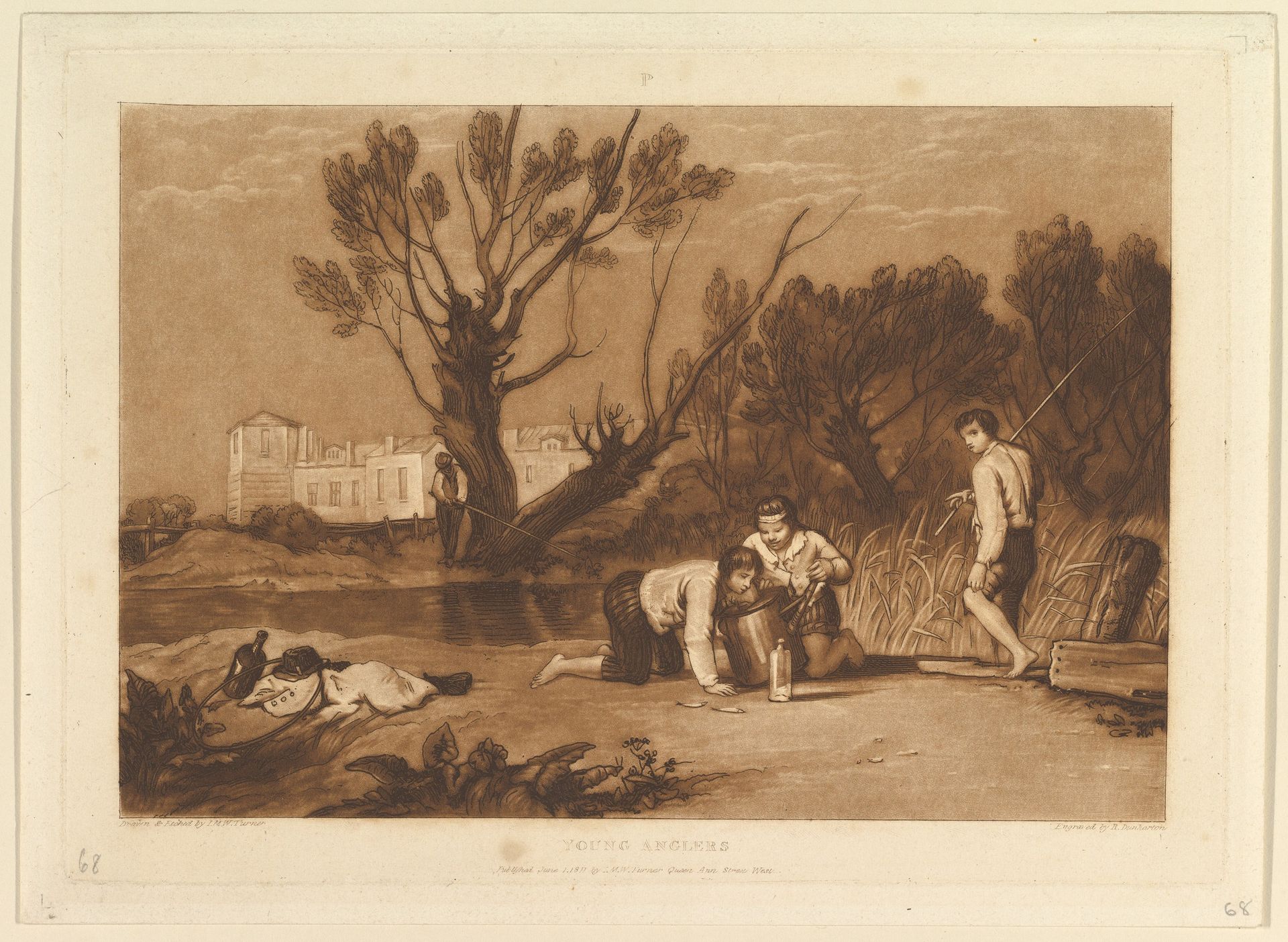 Young Anglers (Liber Studiorum, part VII, plate 32) by Joseph Mallord William Turner