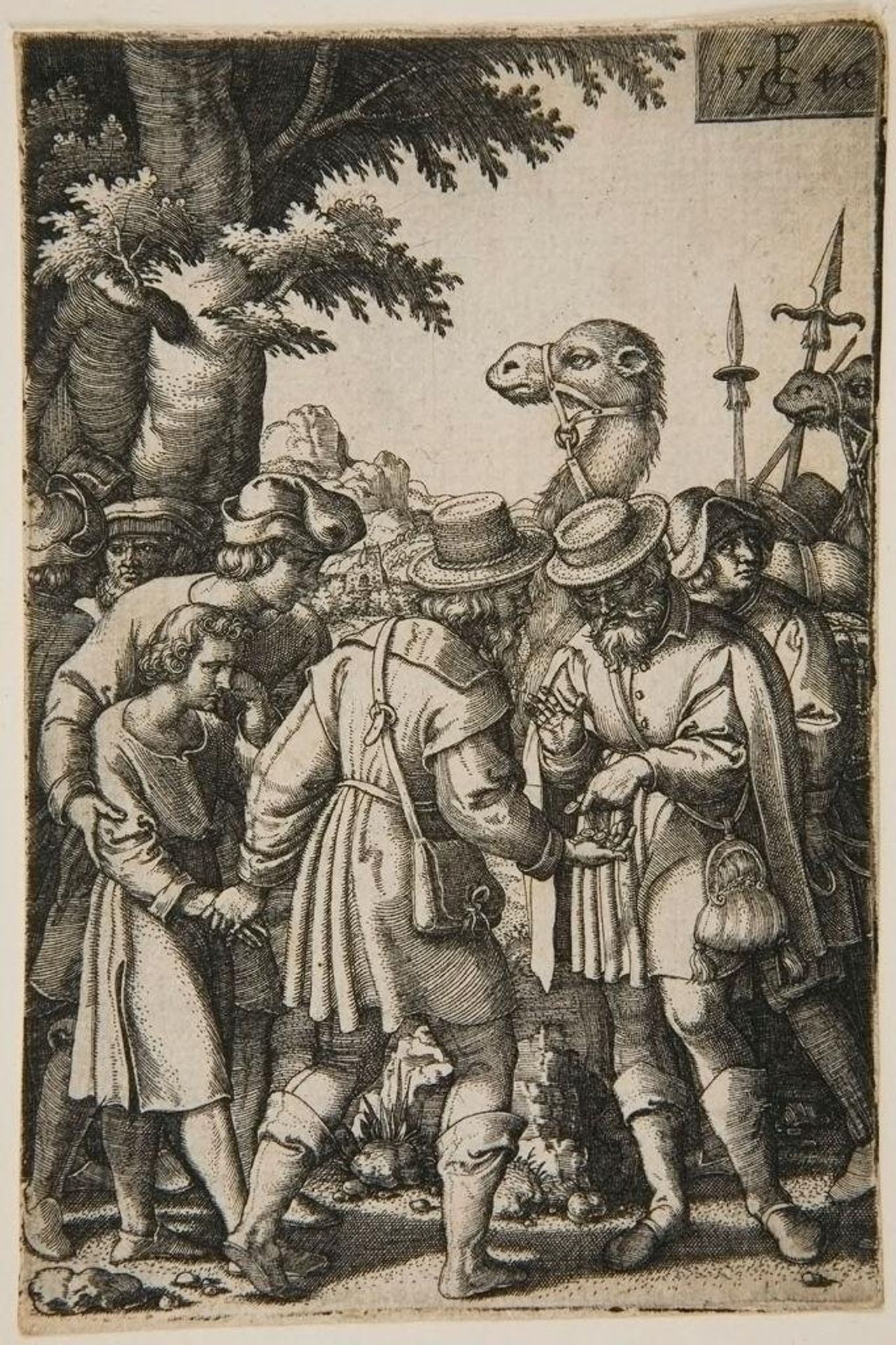 Joseph Sold by His Brethren by Georg Pencz