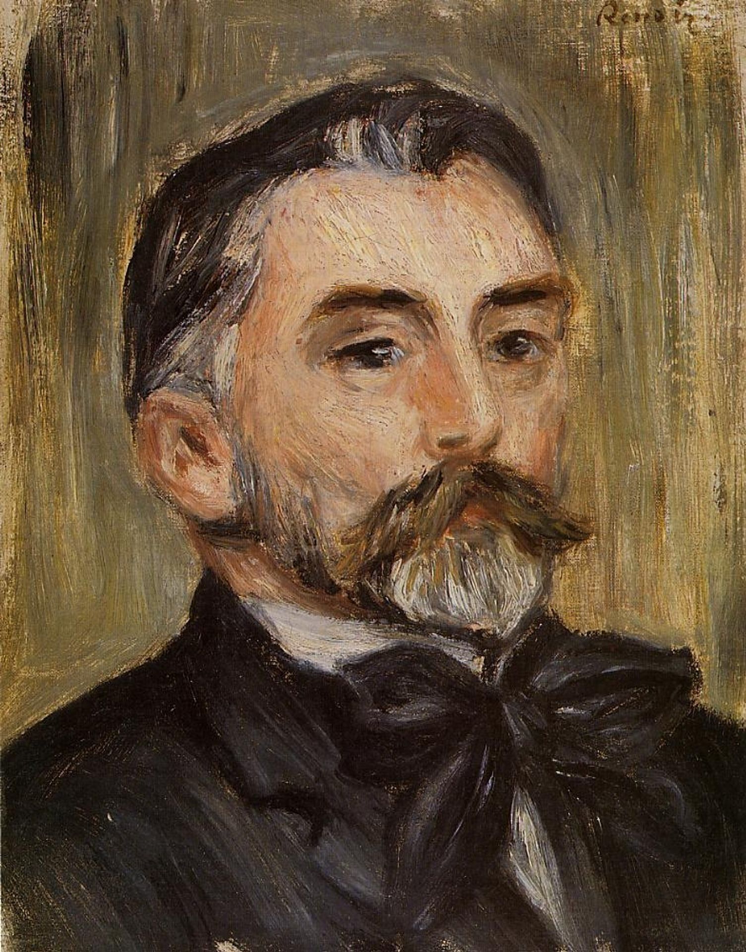 Portrait of Stephane Mallarme by Pierre-Auguste Renoir