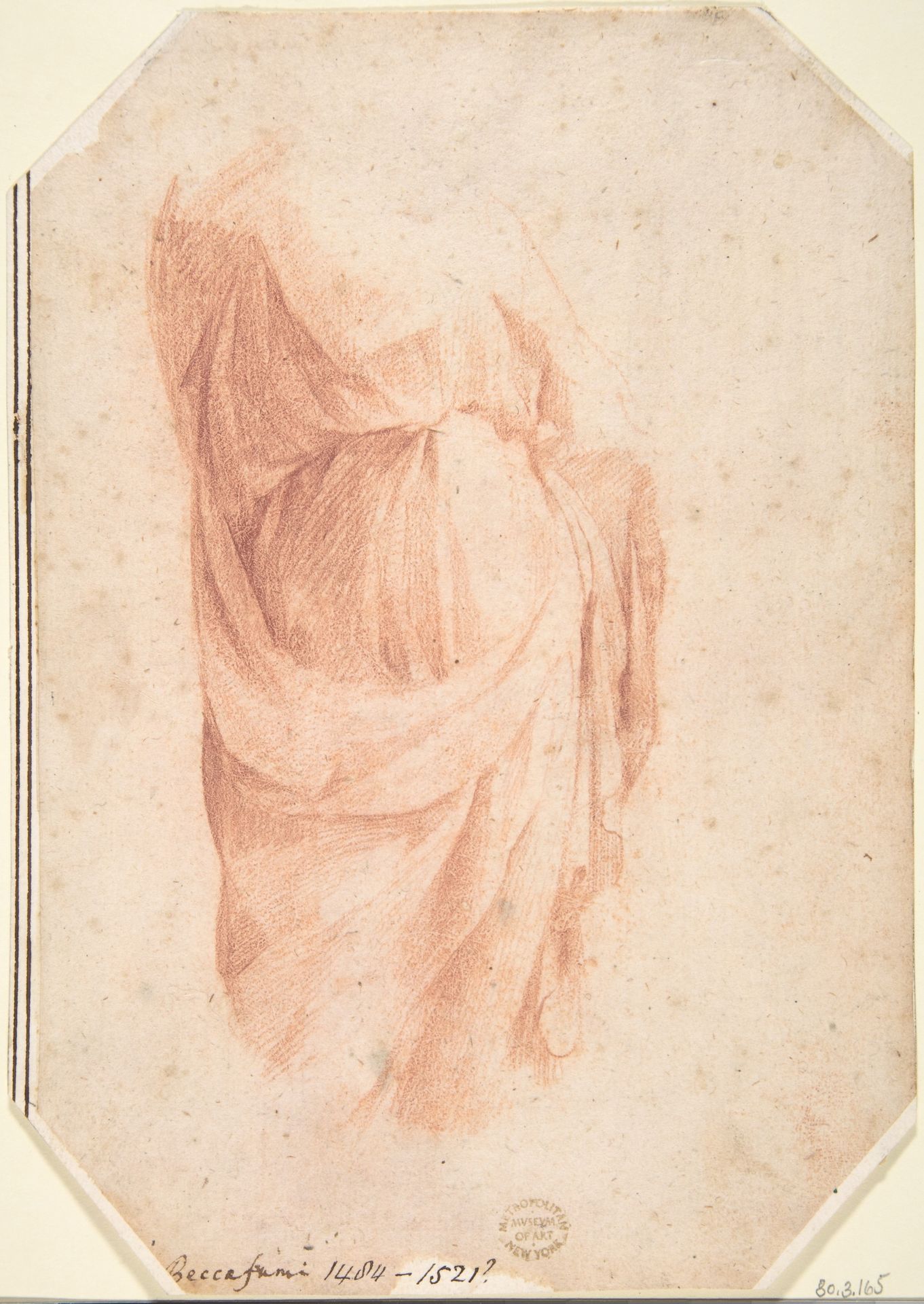 Study of Drapery (Probably After the Antique) by Domenico Beccafumi