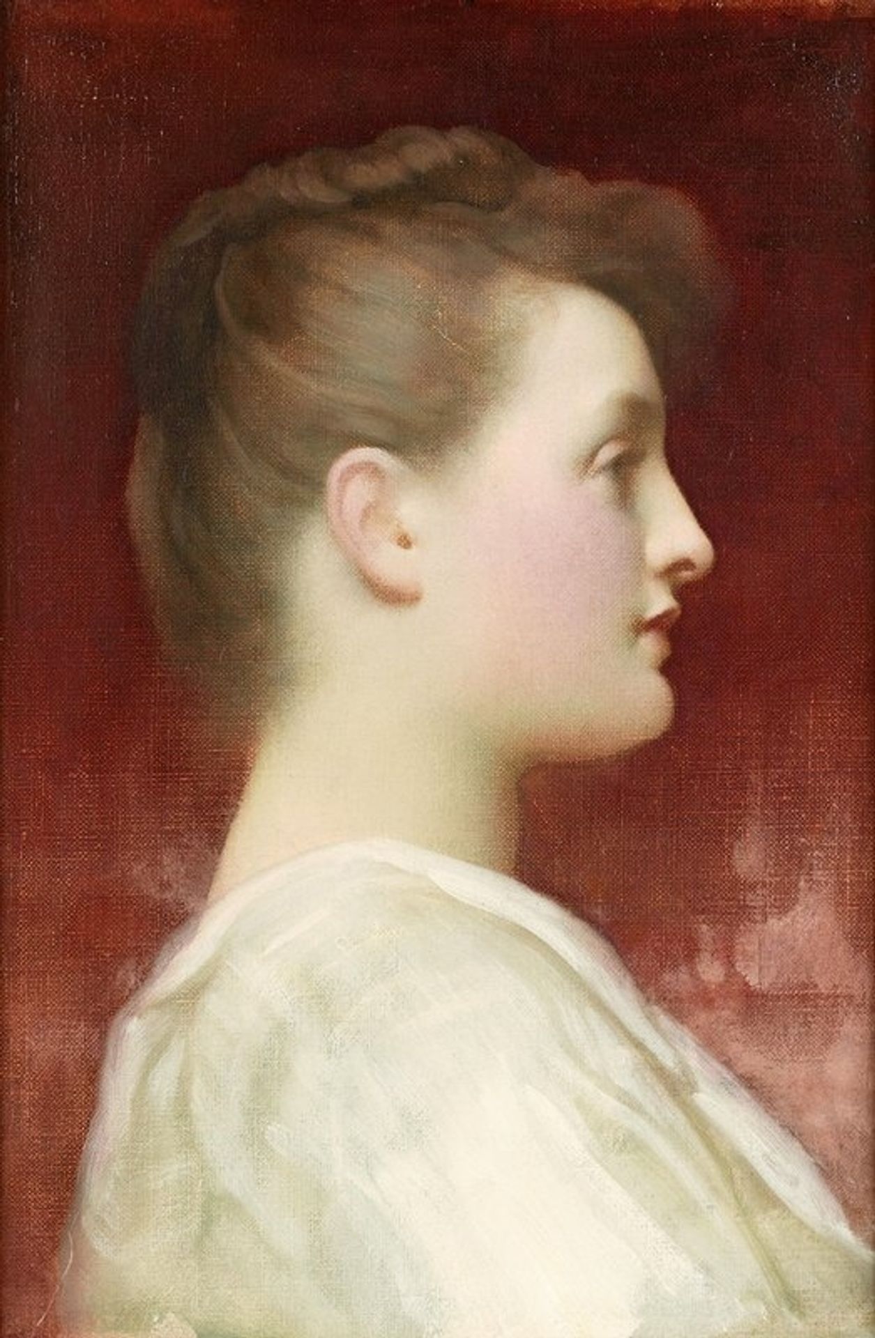 Girl in profile by Frederic Leighton