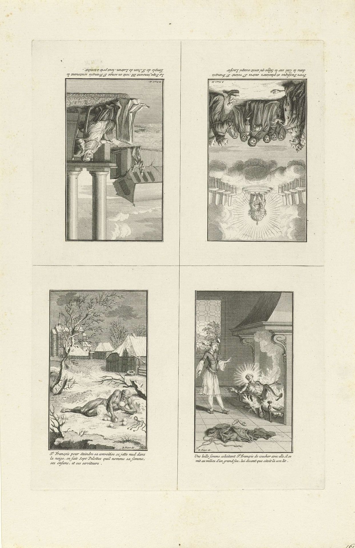 Scènes uit het leven van Heilige Franciscus van Assisi by Bernard Picart