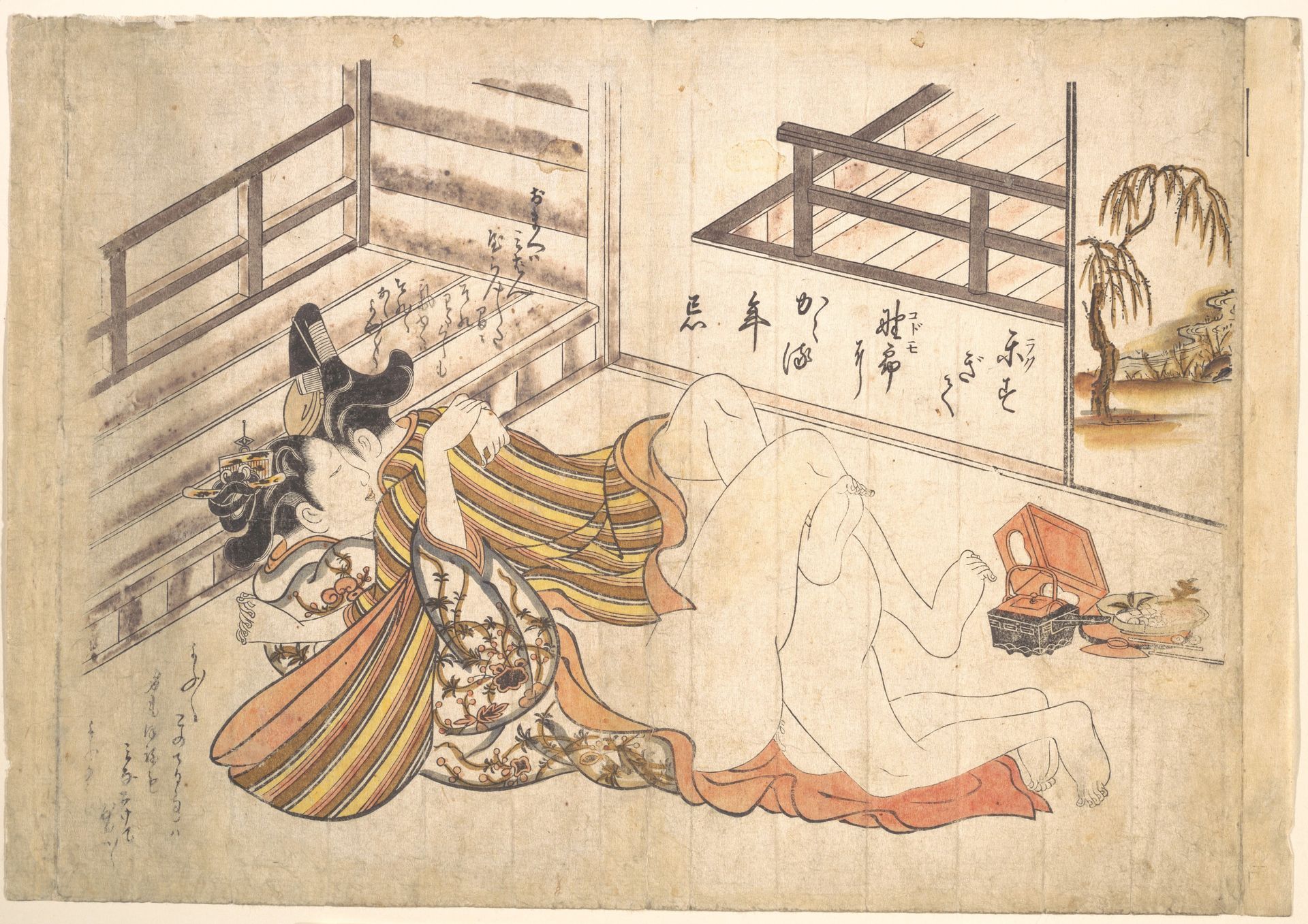 Bedroom Scene by Okumura Masanobu