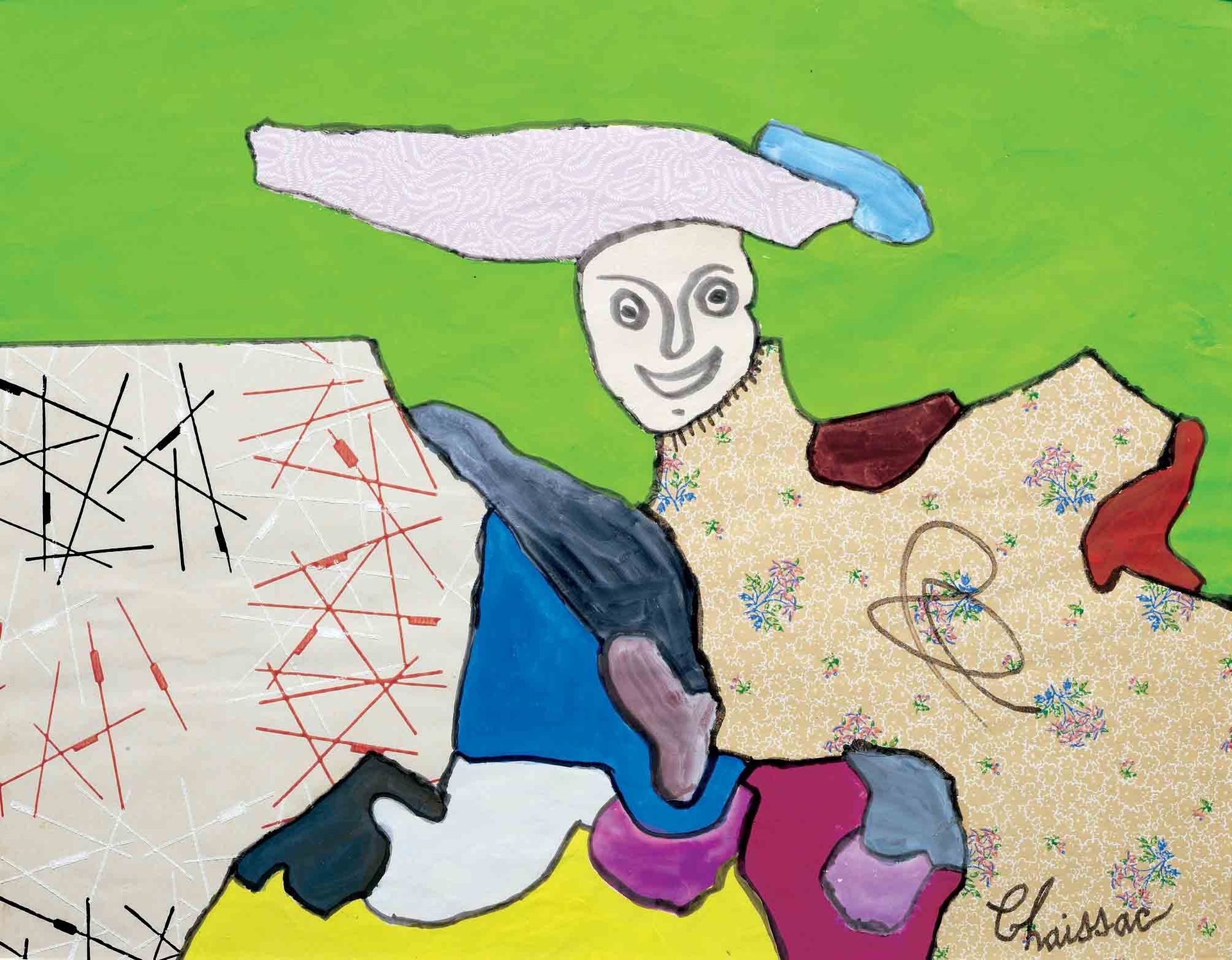 Composition à un personnage by Gaston Chaissac