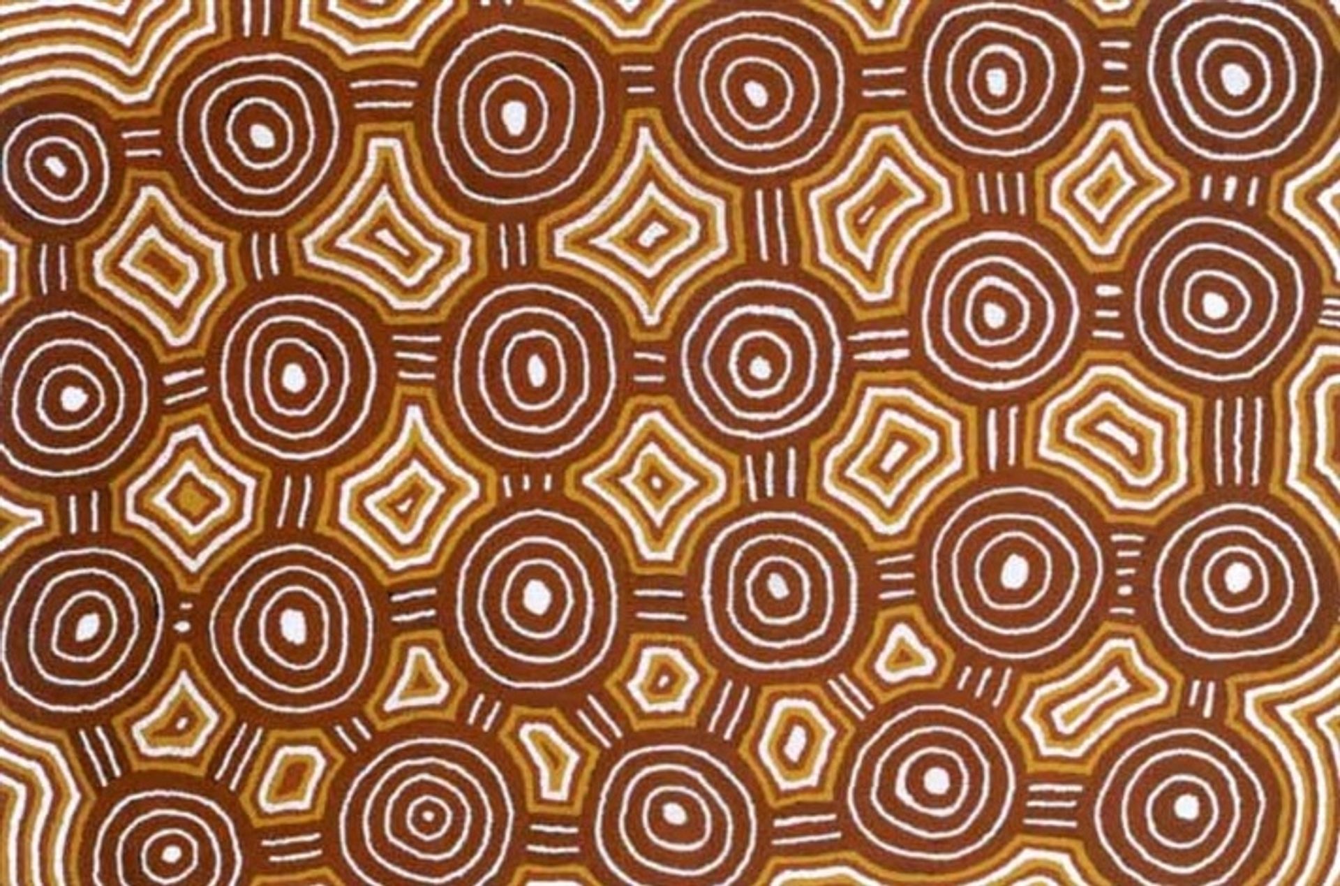 Untitled by Warlimpirrnga Tjapaltjarri