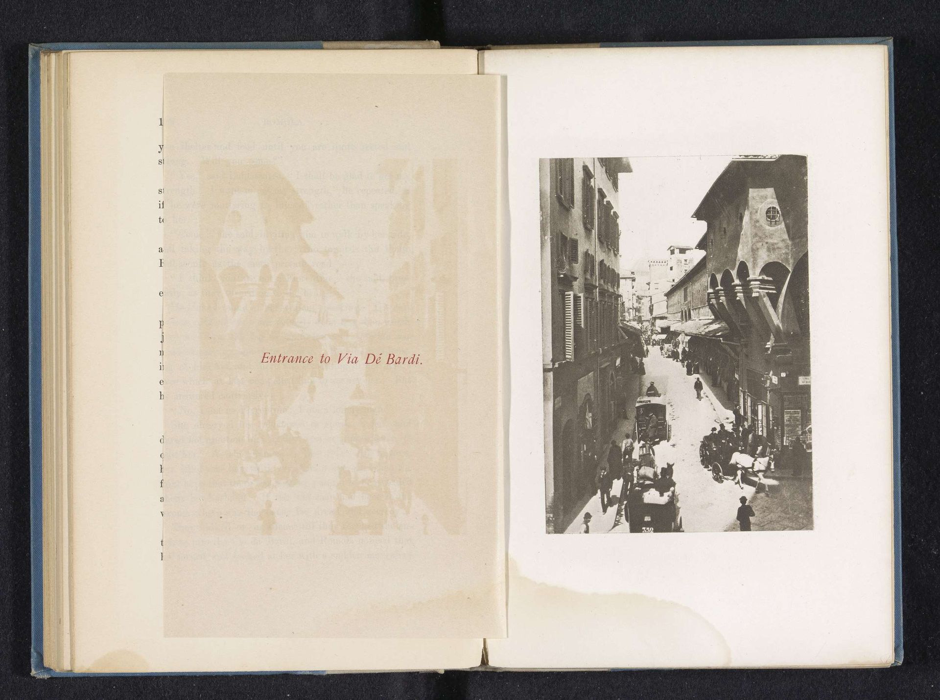 Gezicht op de straat naar Via de' Bardi te Florence by Anonymous