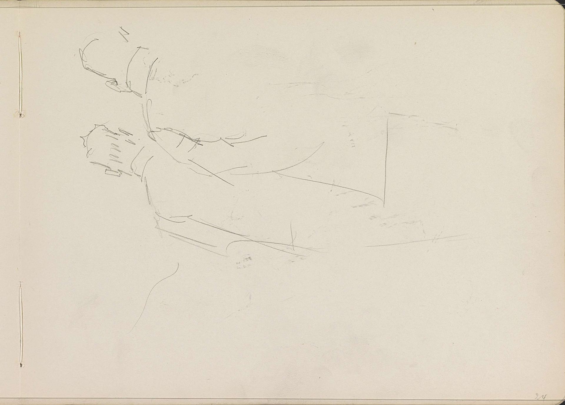 Twee mannen, op de rug gezien by Isaac Israels
