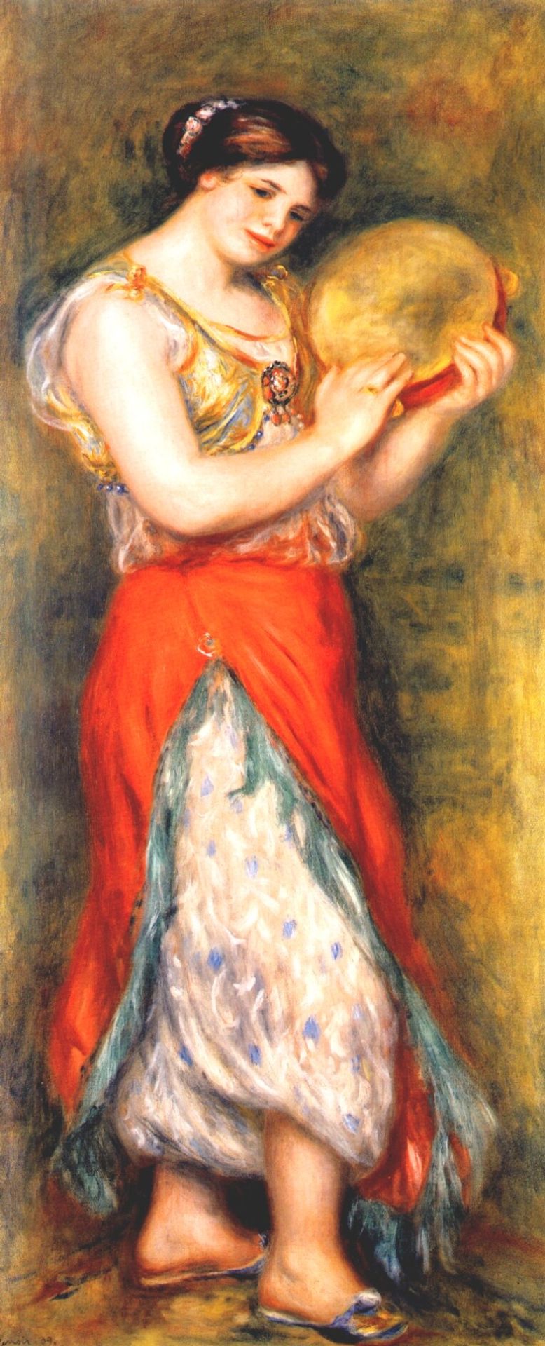 Dancer with Tambourne (Gabrielle Renard) by Pierre-Auguste Renoir