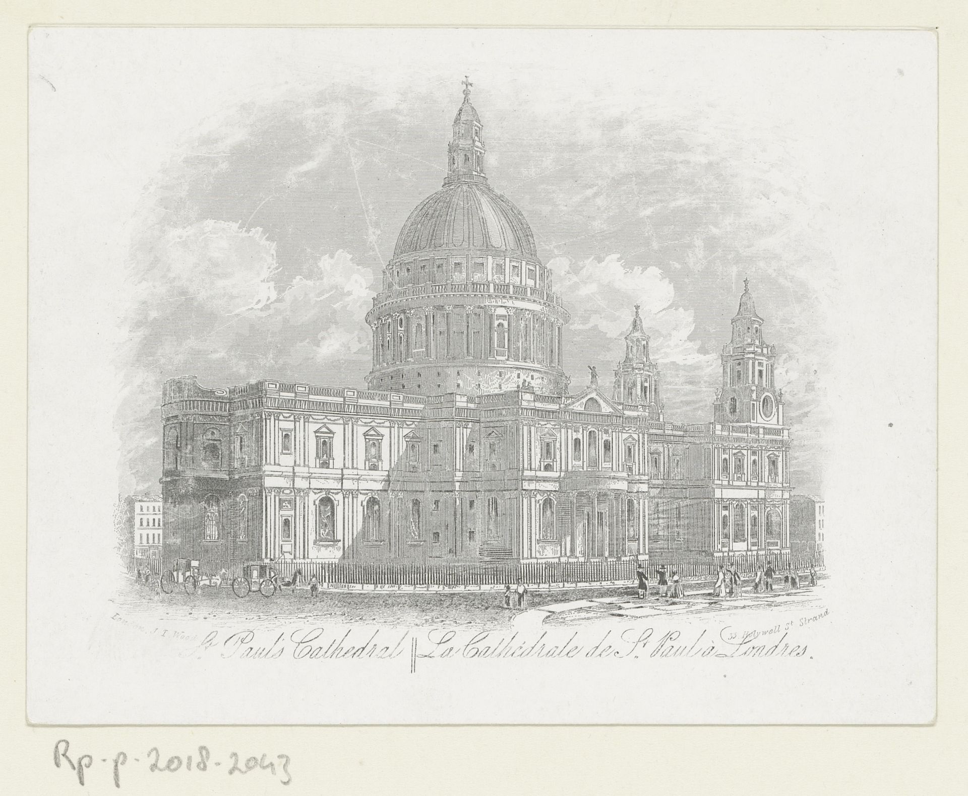 Gezicht op St Paul's Cathedral, te Londen by Anonymous