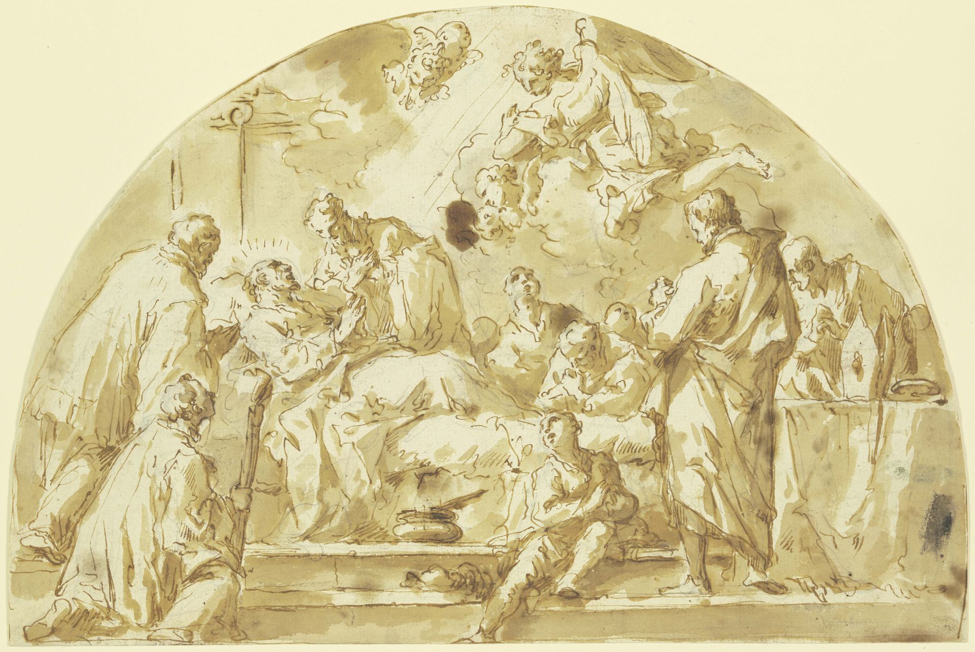 Death of a bishop by Gaspare Diziani
