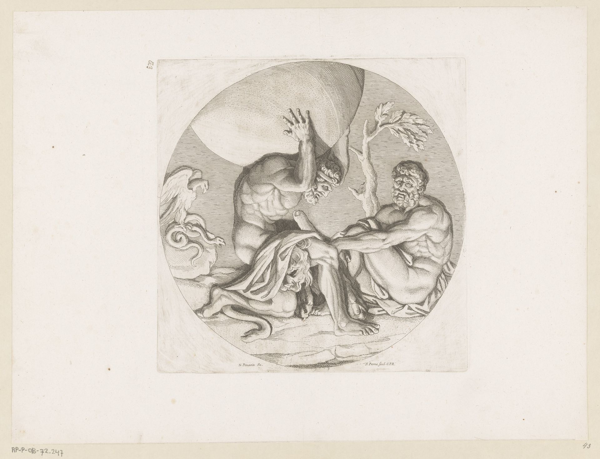 Hercules en Atlas by Jean Pesne