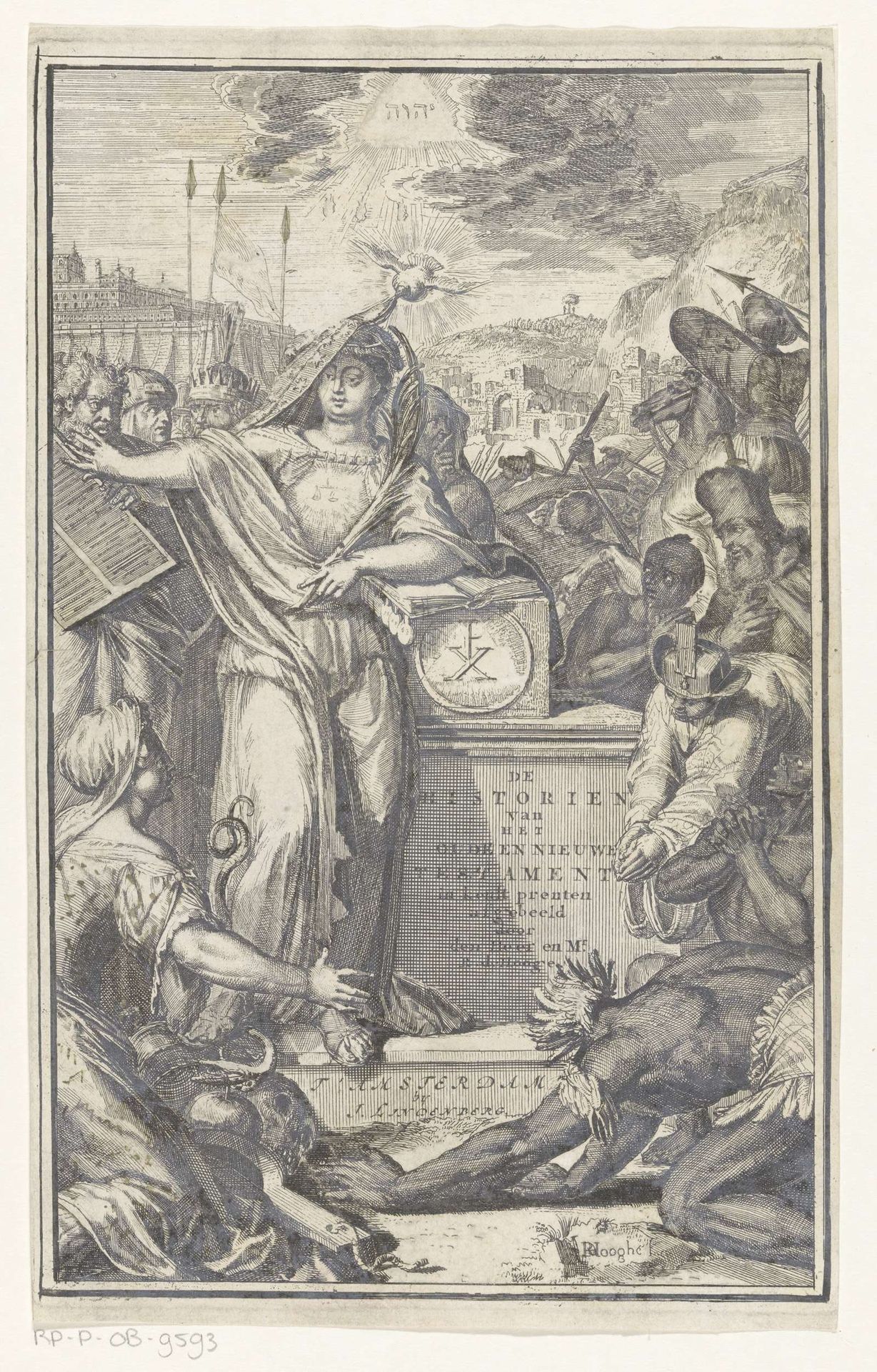 Allegorie op het oude en nieuwe testament by Romeyn de Hooghe