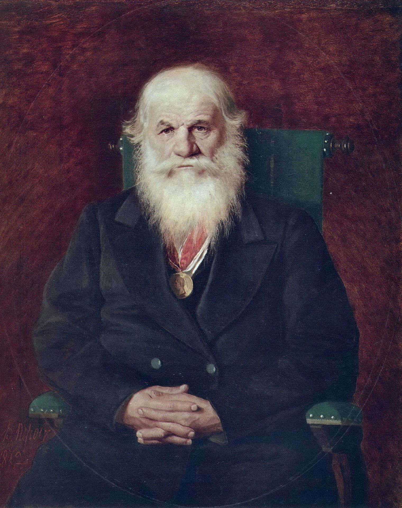 Portrait of the Historian Mikhail Pogodin by Vasily Perov