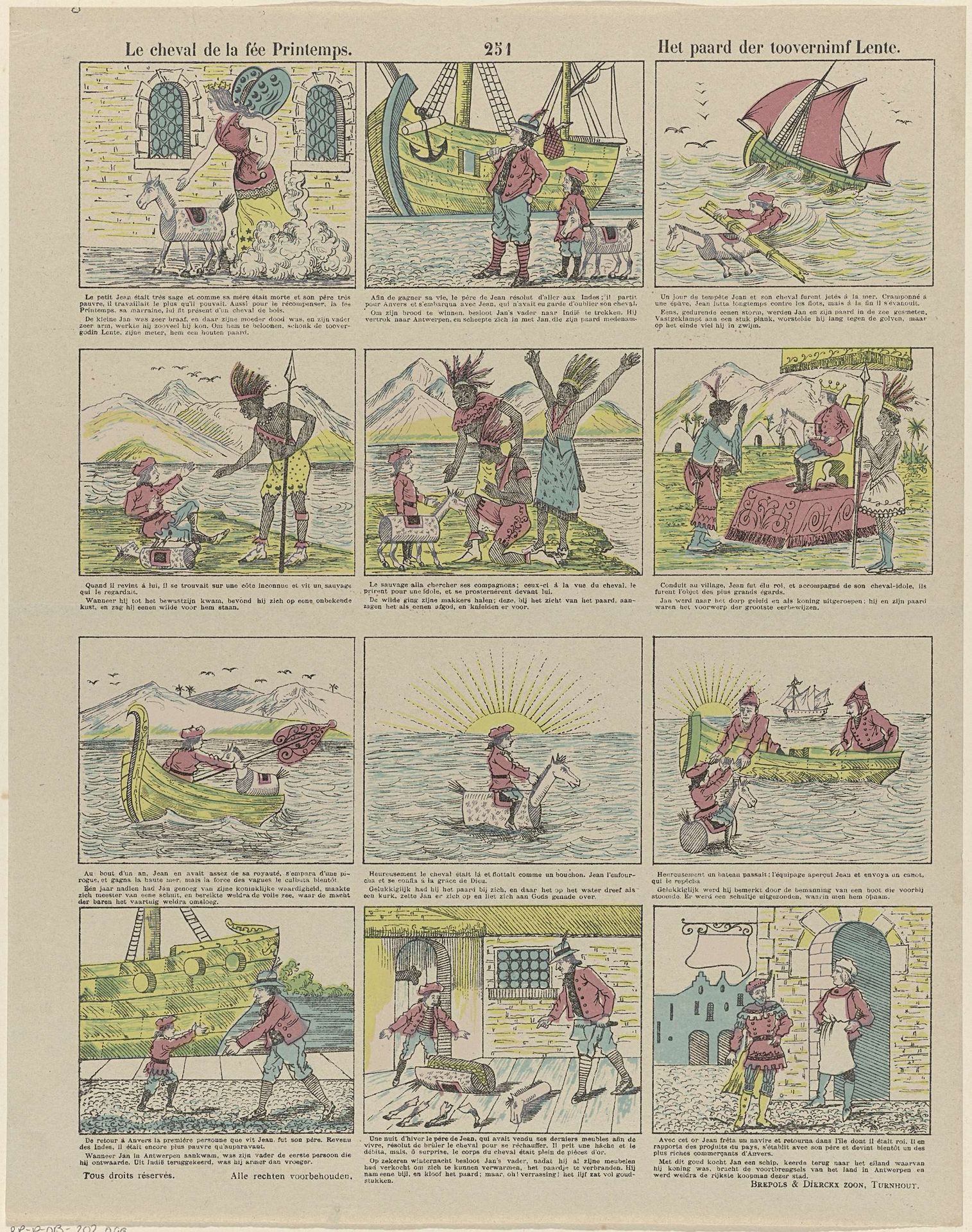 Le cheval de la fée Printemps / Het paard der toovernimf Lente by Brepols & Dierckx zoon