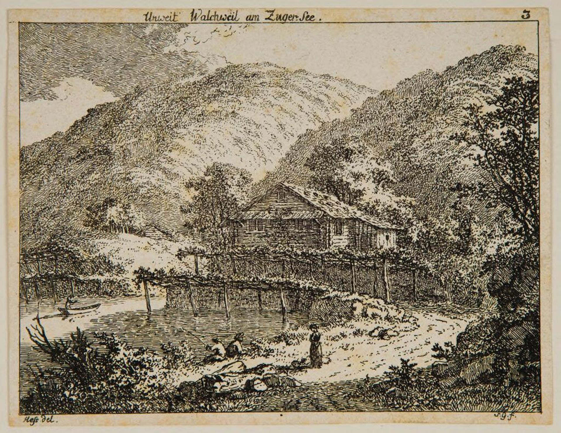 Near Walchwyl by Salomon Gessner