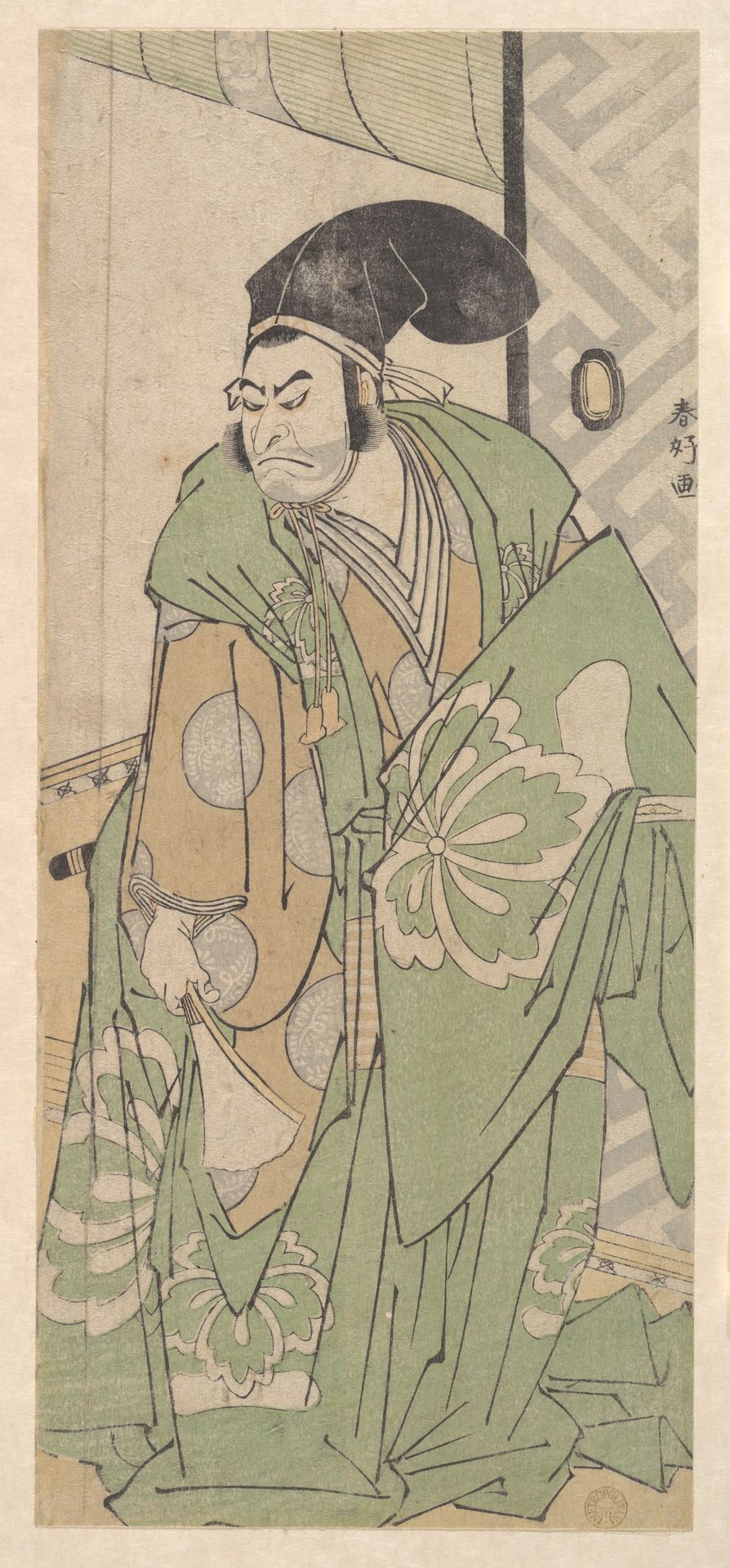The First Nakamura Nakazo in the Role of Ko no Moronao by Katsukawa Shunkō