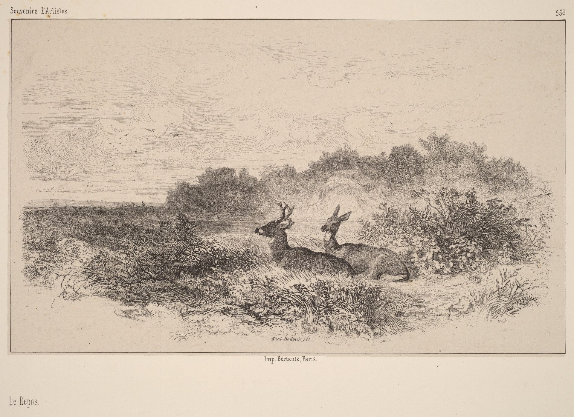 Le Repos by Karl Bodmer