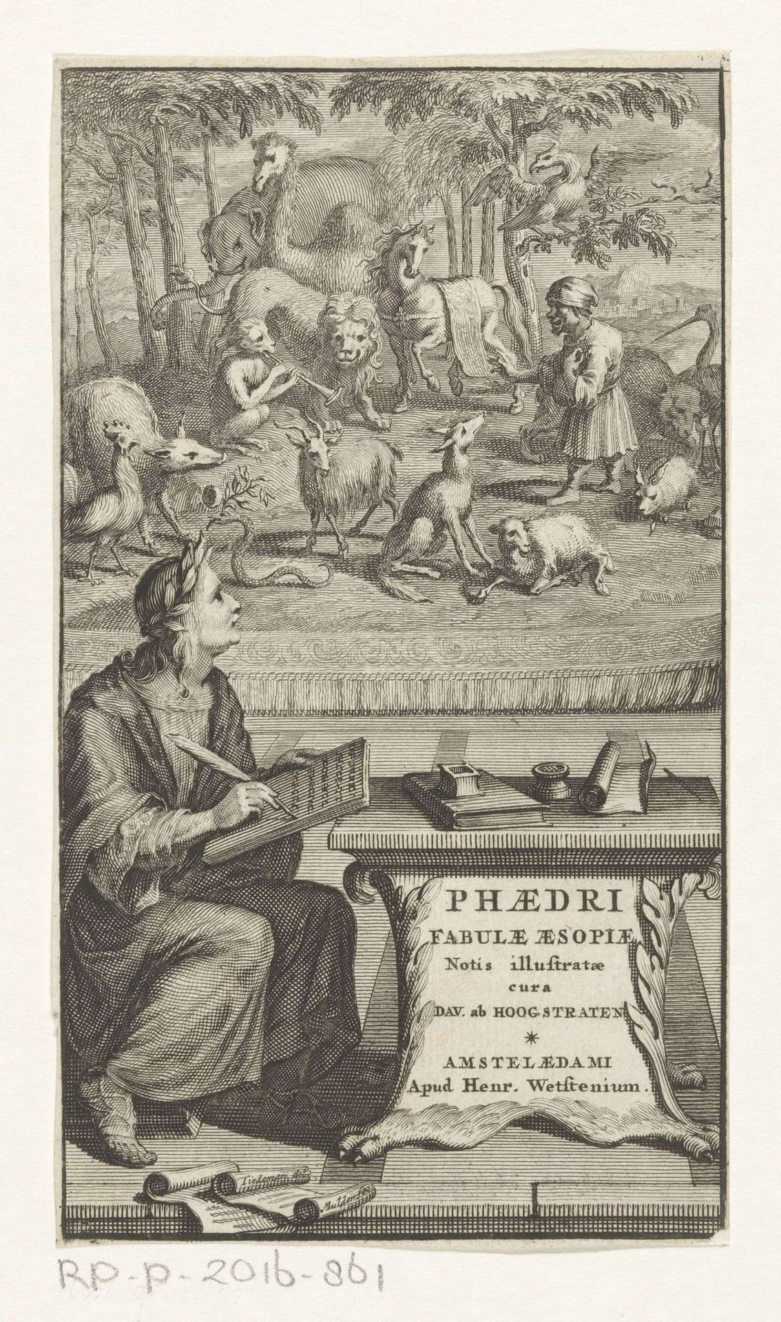 Schrijver en dieren by Joseph Mulder