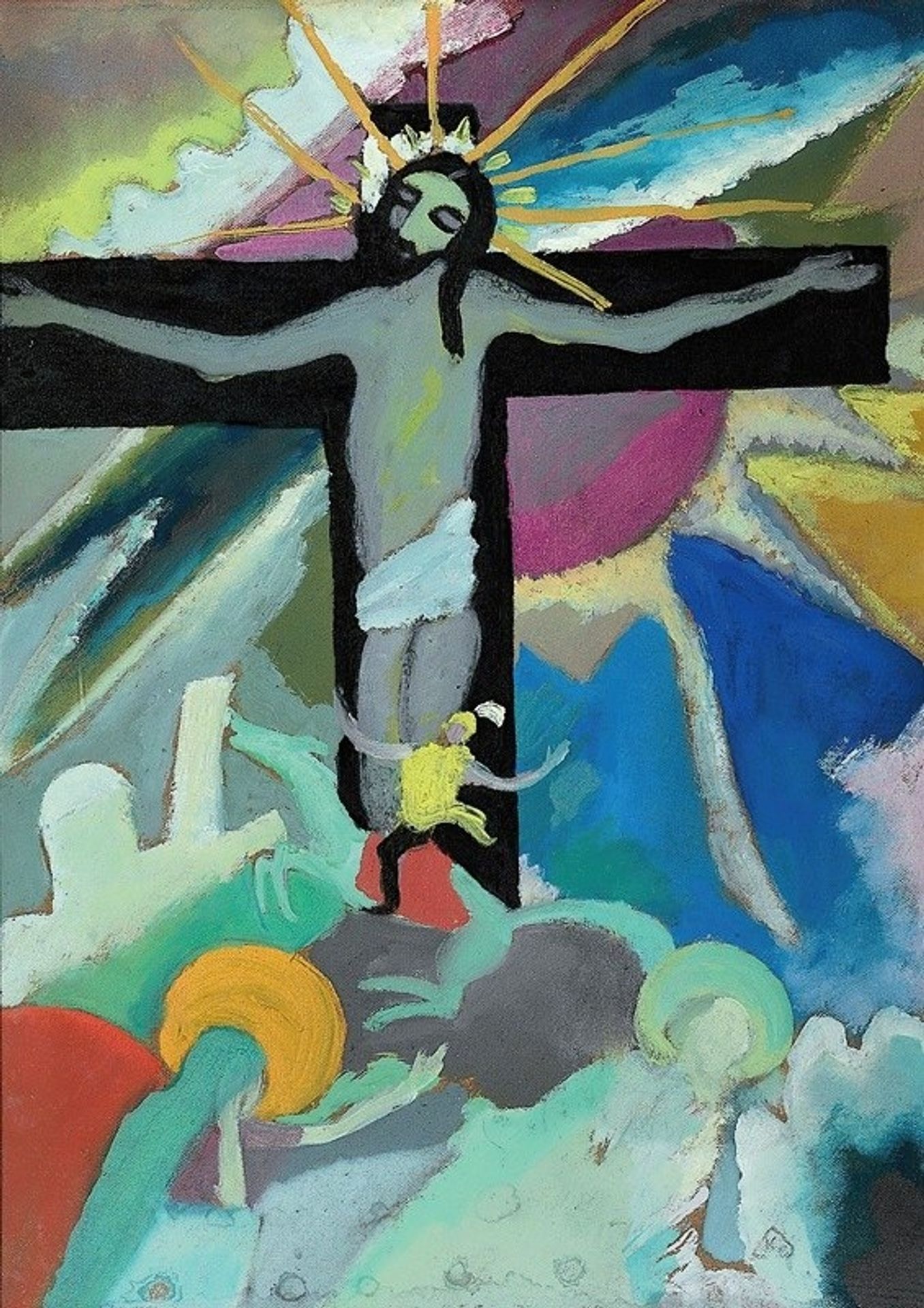 Gekreuzigter Christus by Wassily Kandinsky