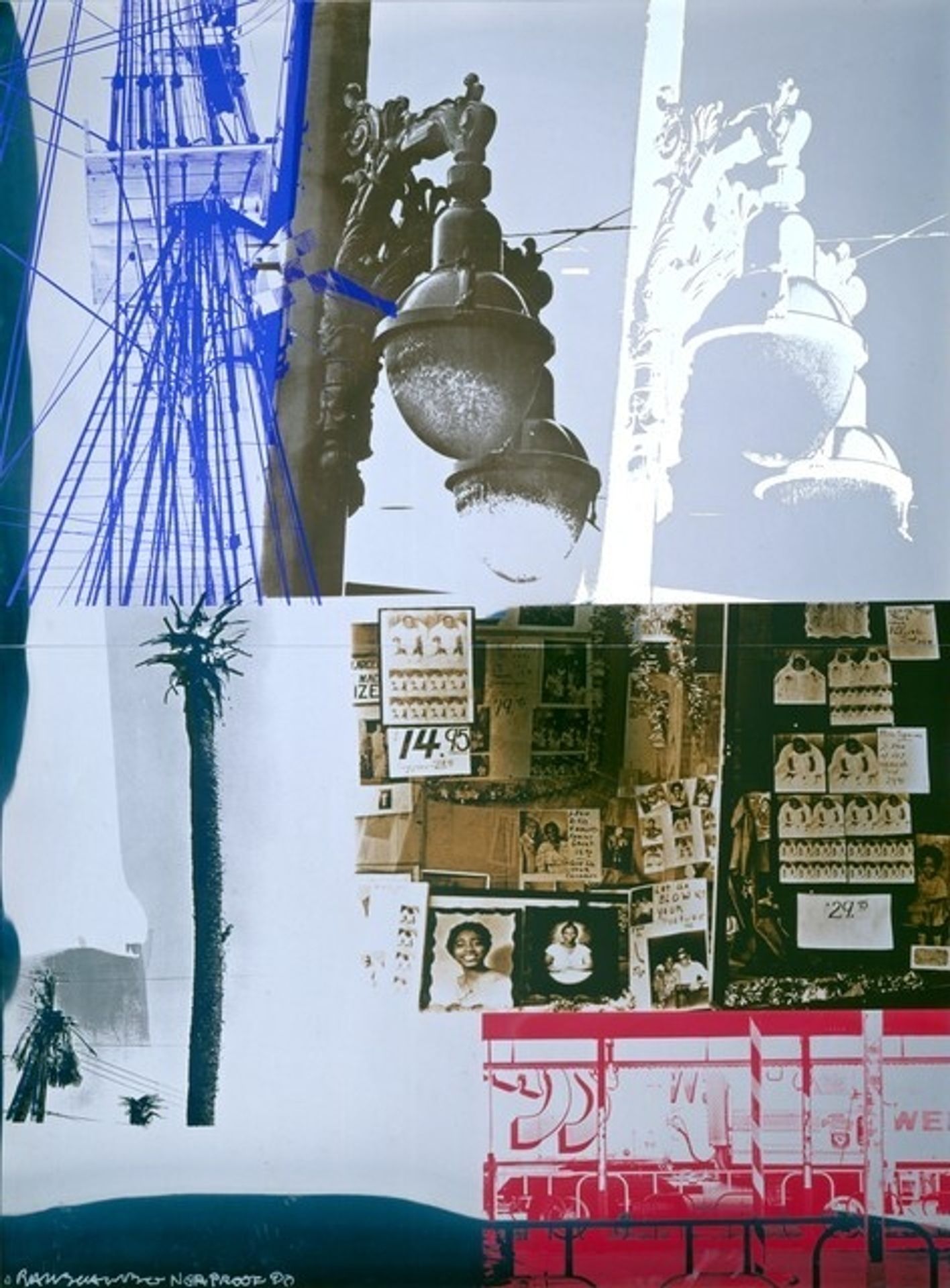 Narcissus/ROCI USA (Wax Fire Works) by Robert Rauschenberg