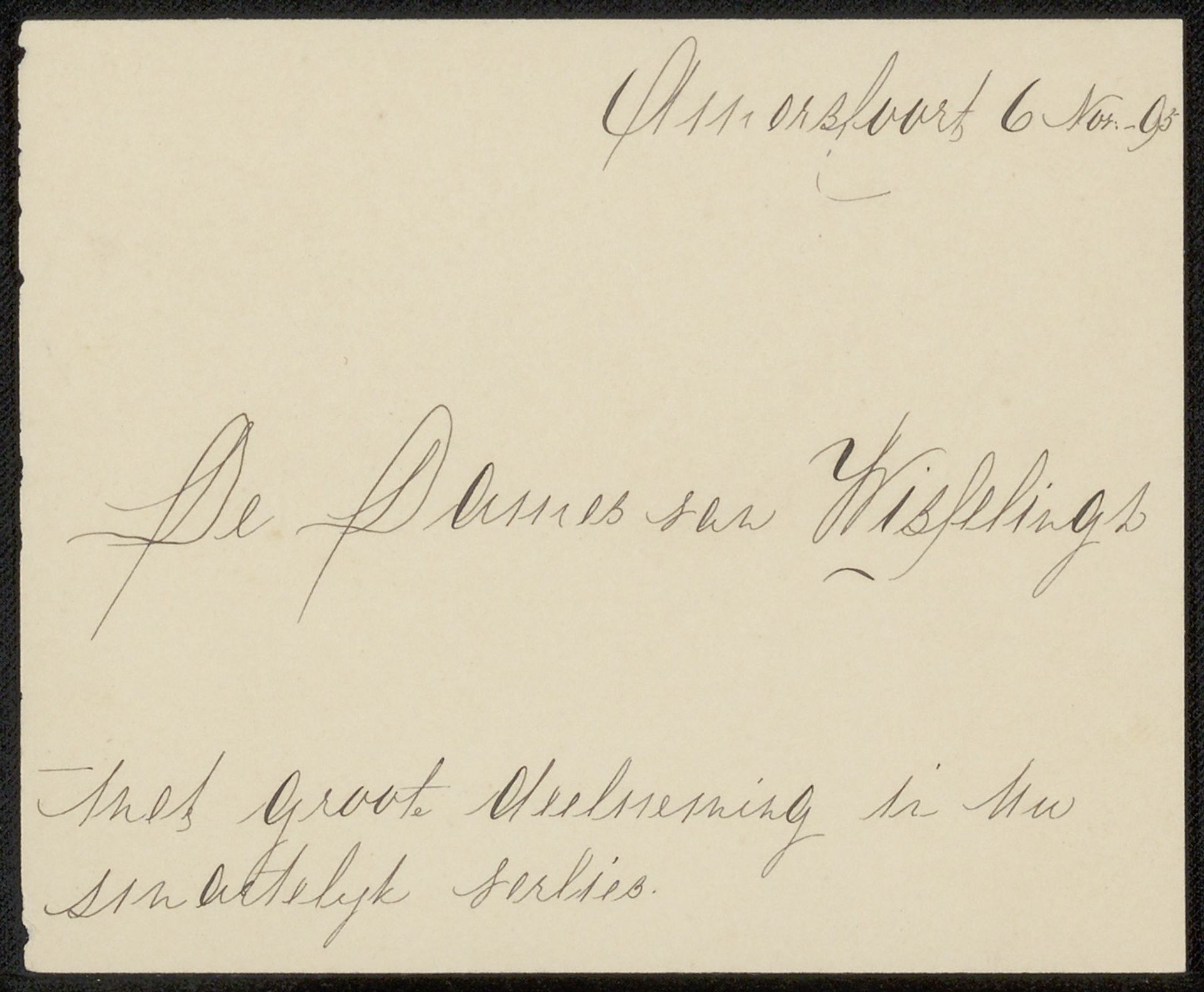 Brief aan Philip Zilcken by Isabella Murray Mowat Angus