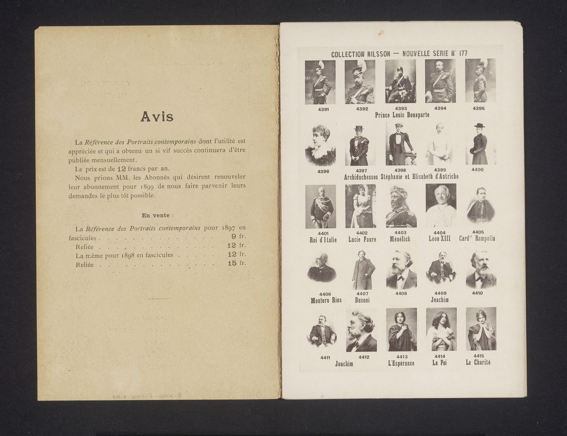 25 portretten van prins Lodewijk Bonaparte, aartshertoginnen Stefanie en Elisabeth van Oostenrijk, koning Umberto I van Italië en anderen by Anonymous