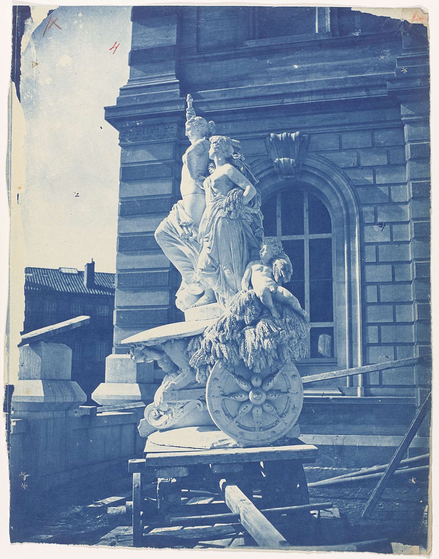 Beeldengroep 'La Durance' door Pierre Jules Cavelier voor het Palais Longchamp in Marseille by Adolphe Terris
