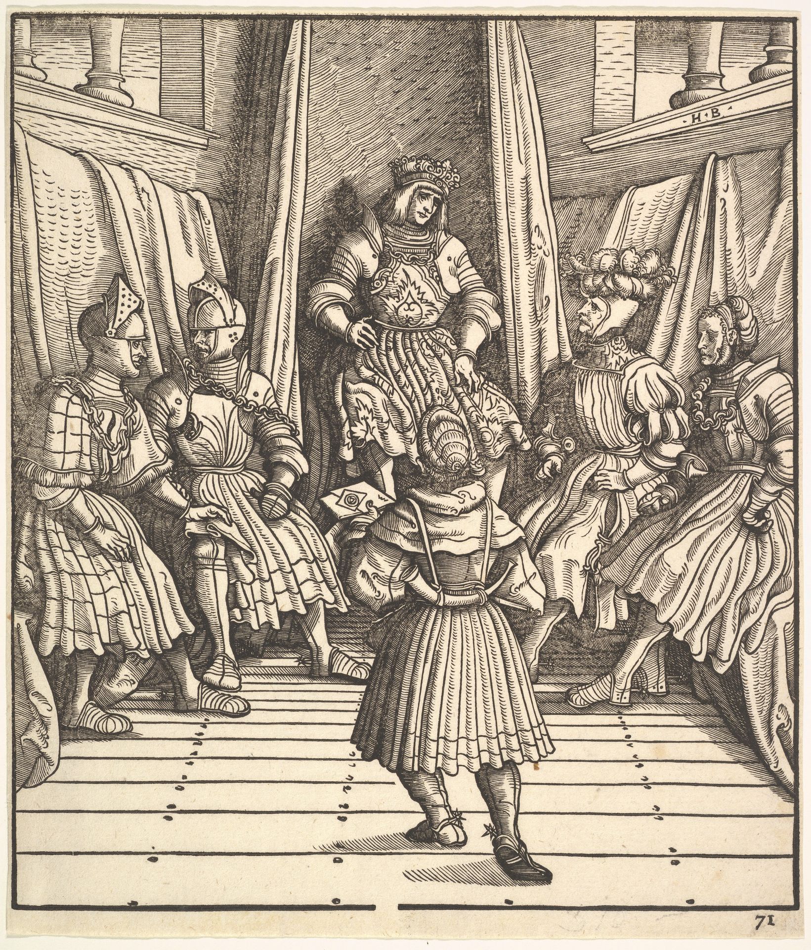 Illustration from The White King (Der Weiß König) by Hans Burgkmair