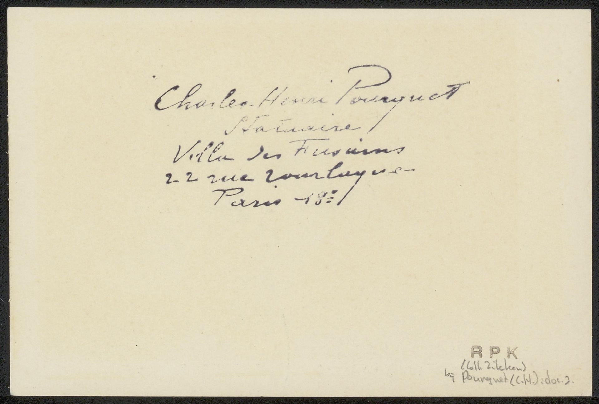 Prentbriefkaart aan de familie van Philip Zilcken by Anonymous