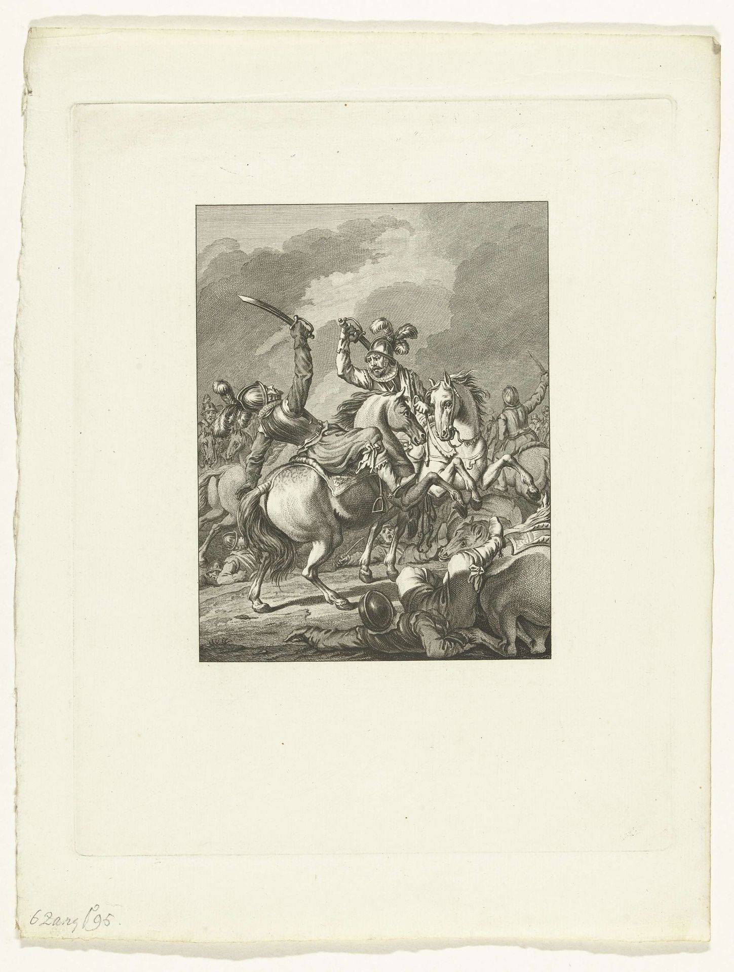 Gevecht tussen Romero en Hendrik van Nassau bij Mons, 1572 by Theodoor Koning