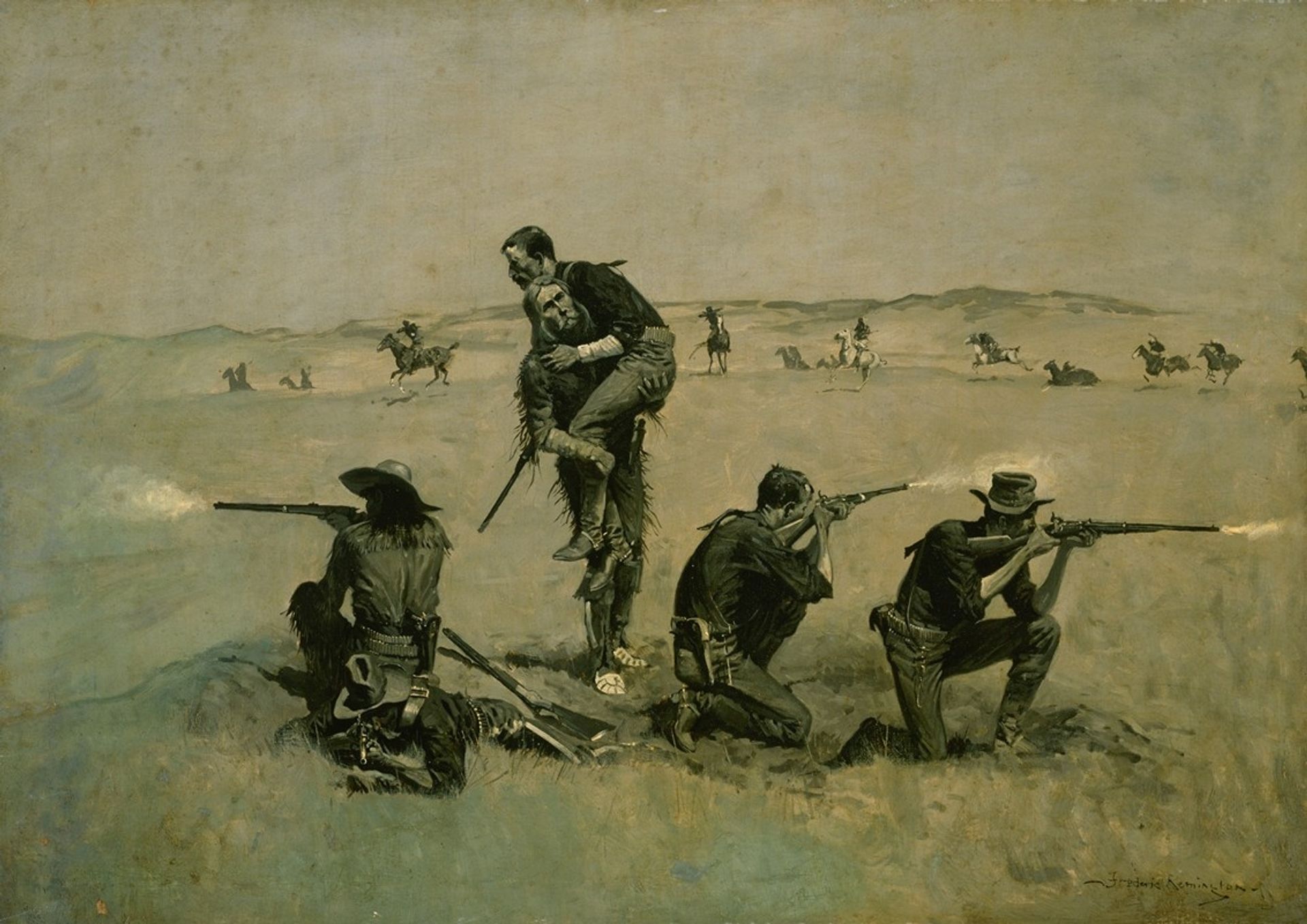 The Last Stand by Frederic Remington