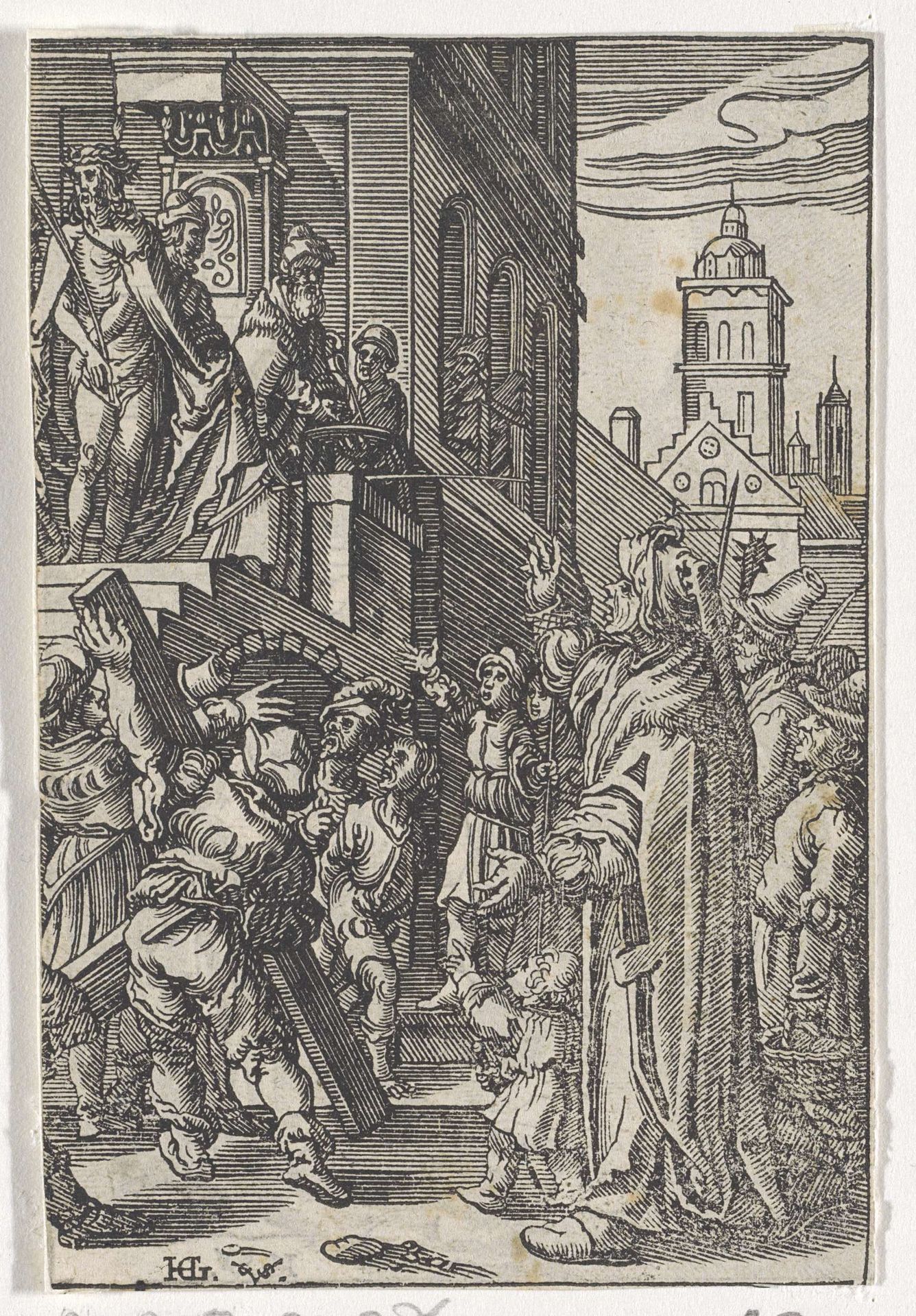 Christus aan het volk getoond (Ecce Homo) by Christoffel van (II) Sichem