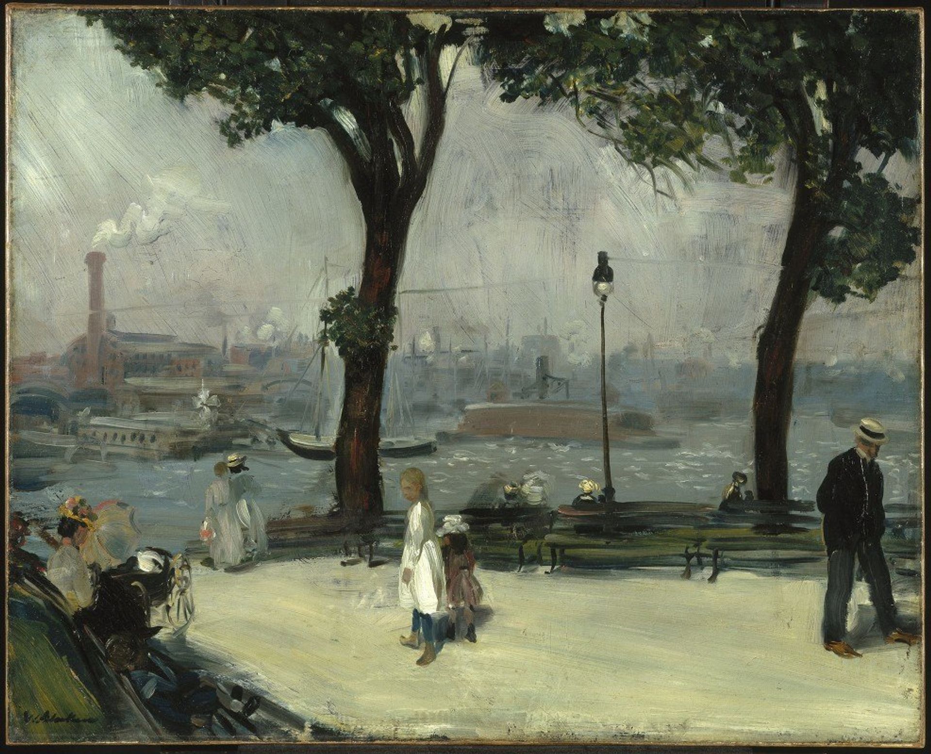 East River Park by William James Glackens
