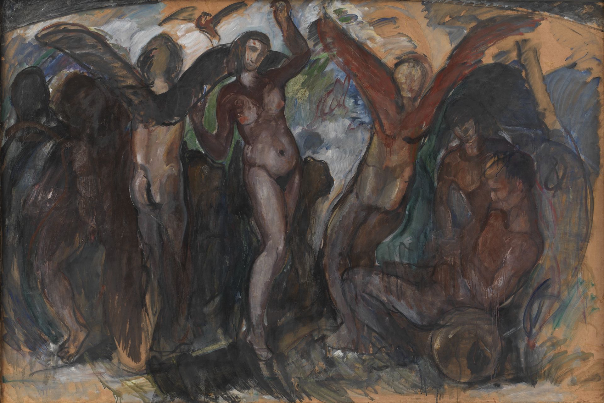 Figure Composition with Bacchants by J.A. Jerichau (II)