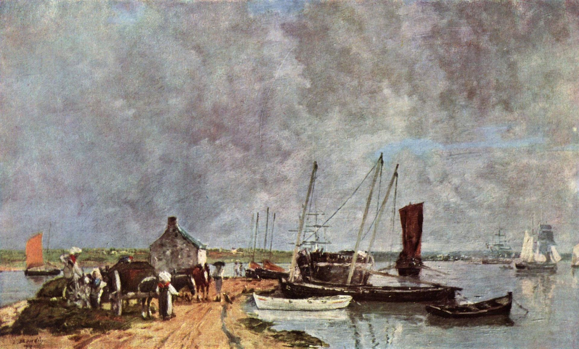 Seehafen by Eugène Boudin