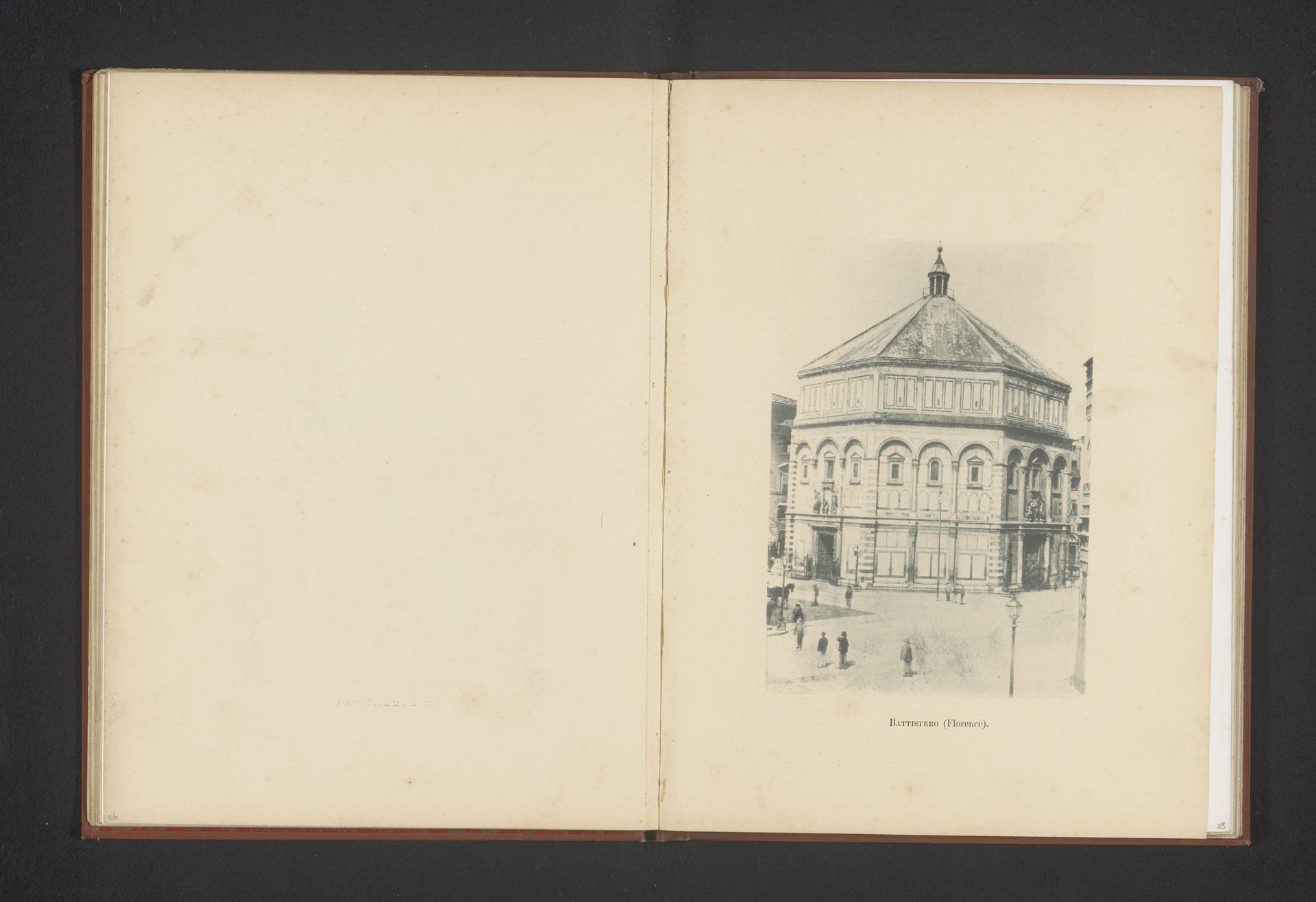 Gezicht op het Baptisterium San Giovanni in Florence by Anonymous